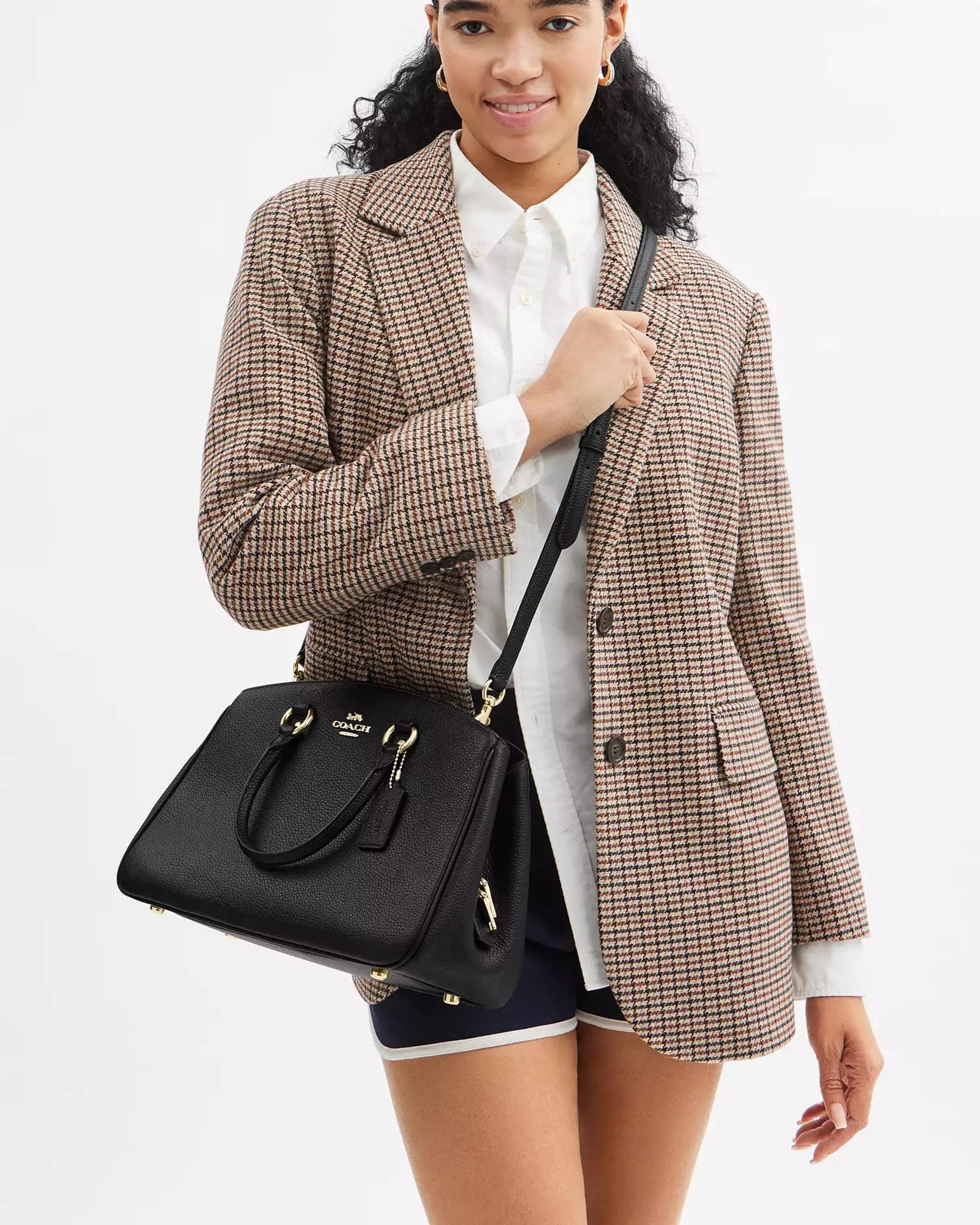 Túi xách Coach nữ Savannah Carryall Bag Black CAL56 5