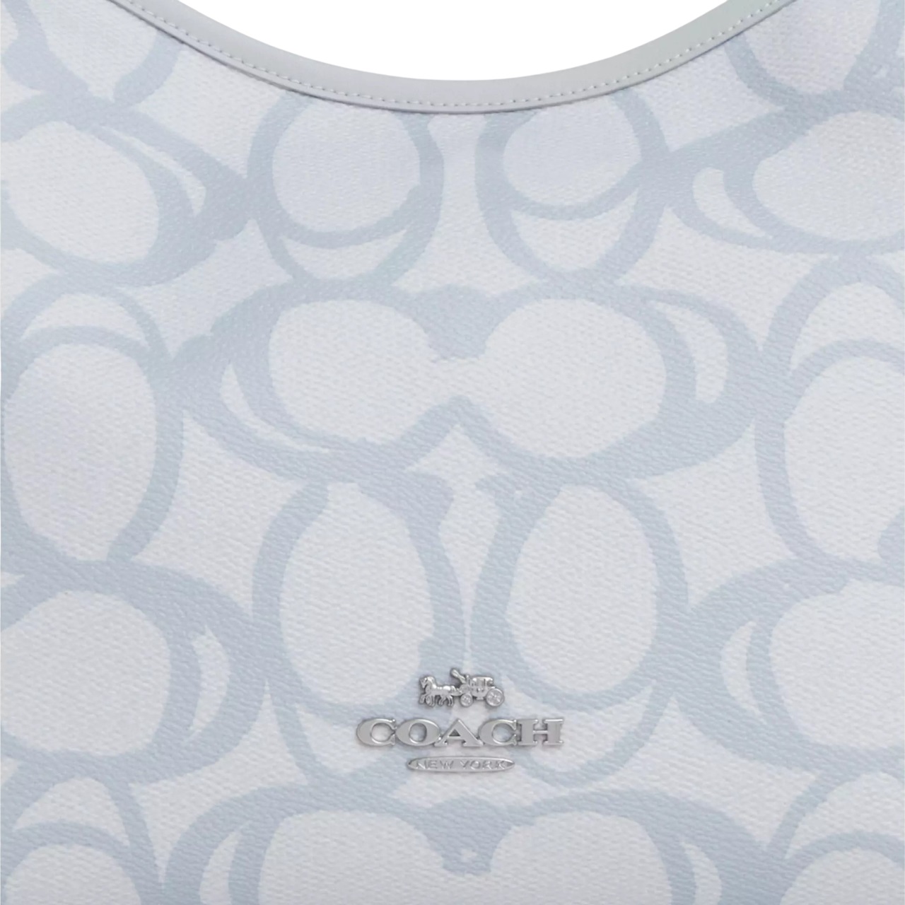 Túi đeo chéo Coach Laurel Shoulder Bag In Sketch Signature Canvas Ice Blue CBH87 2