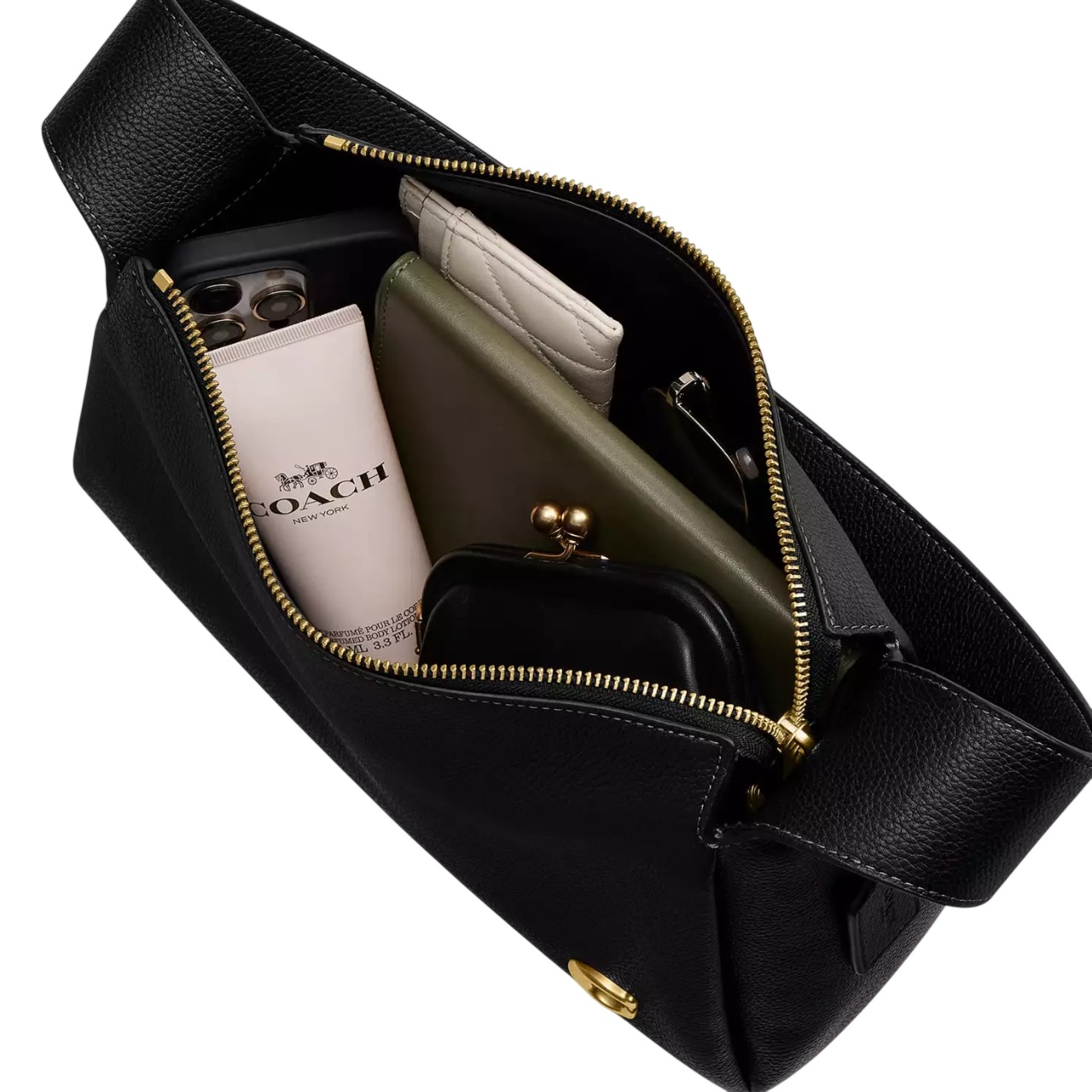 Túi đeo vai Coach nữ Lola Shoulder Bag Black CCC45 14