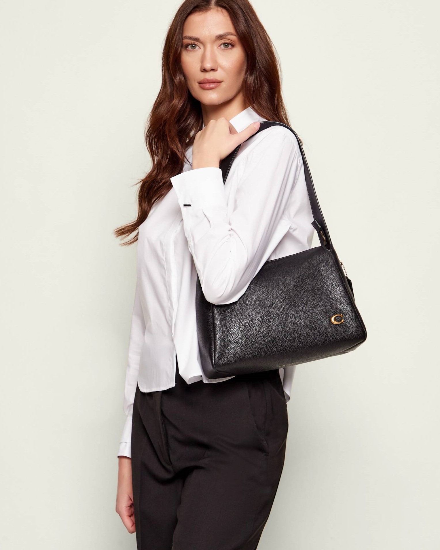 Túi đeo vai Coach nữ Lola Shoulder Bag Black CCC45 15