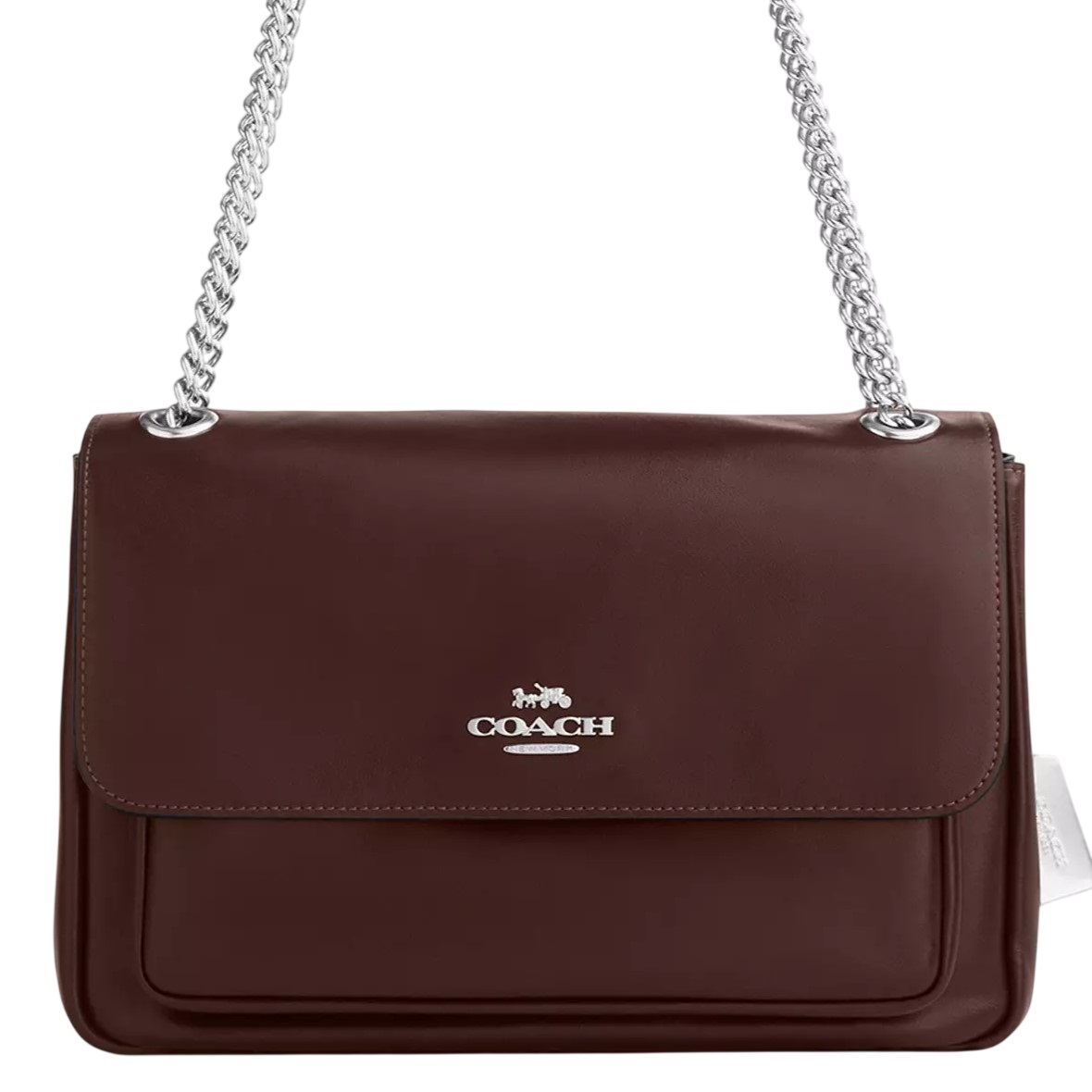 Túi đeo chéo đỏ dây bạc Coach Elodie Crossbody Bag Maple CCF09 5