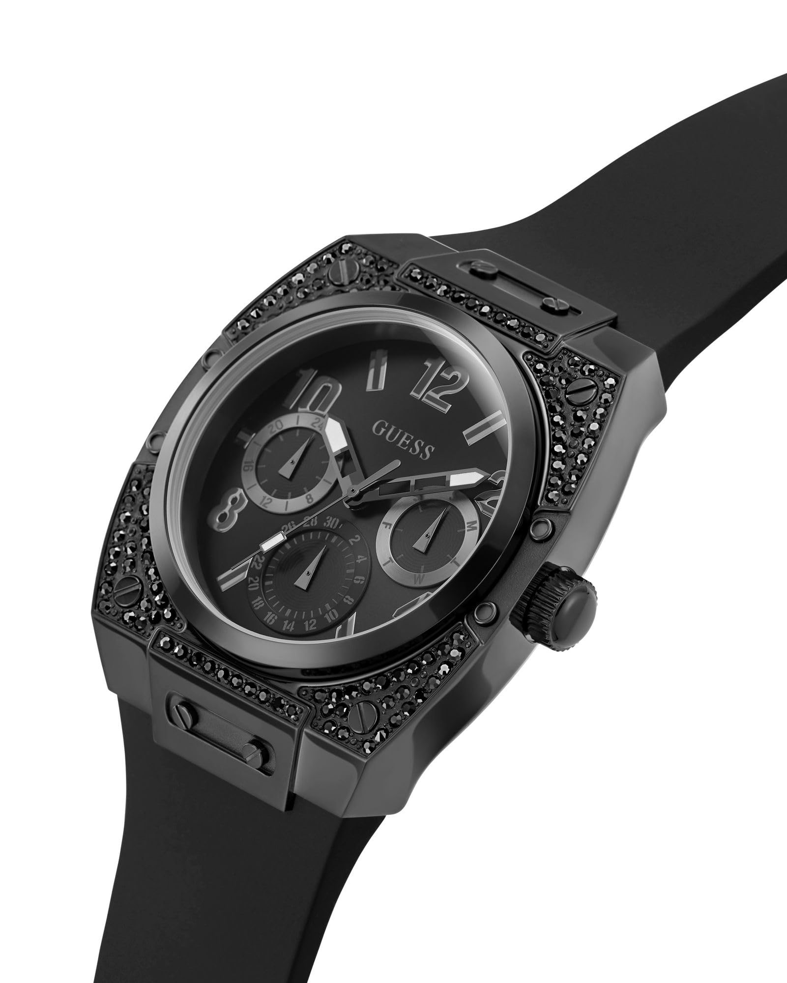 Đồng hồ đeo tay nam Guess Analogue Watch with Silicone Strap GW0623G3 4