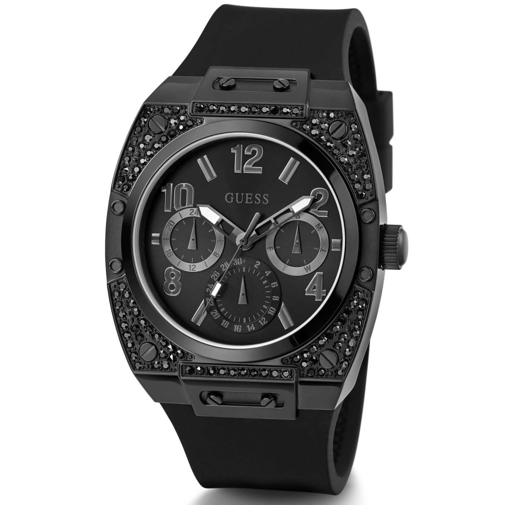 Đồng hồ đeo tay nam Guess Analogue Watch with Silicone Strap GW0623G3 7