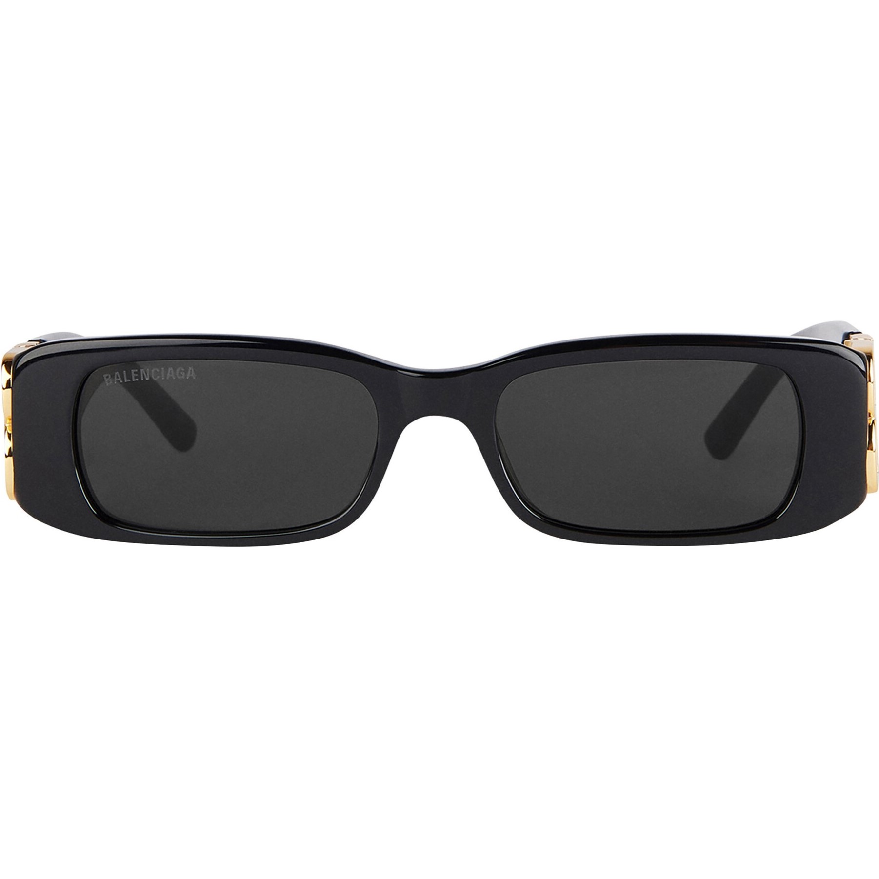 Kính mát đen Balenciaga Dynasty Rectangle Sunglasses In Black Acetate With Black Lenses BB0096S 4