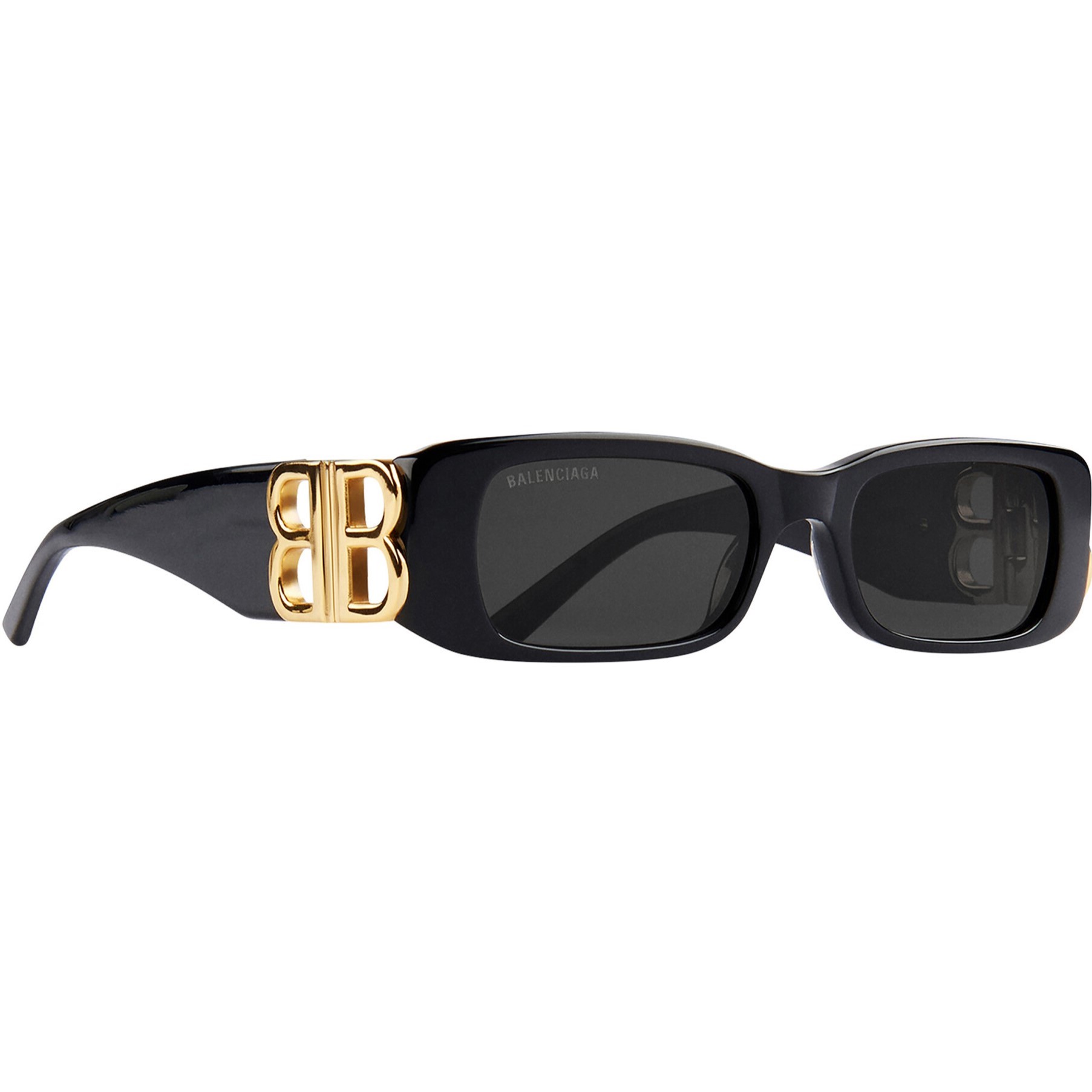 Kính mát đen Balenciaga Dynasty Rectangle Sunglasses In Black Acetate With Black Lenses BB0096S 6