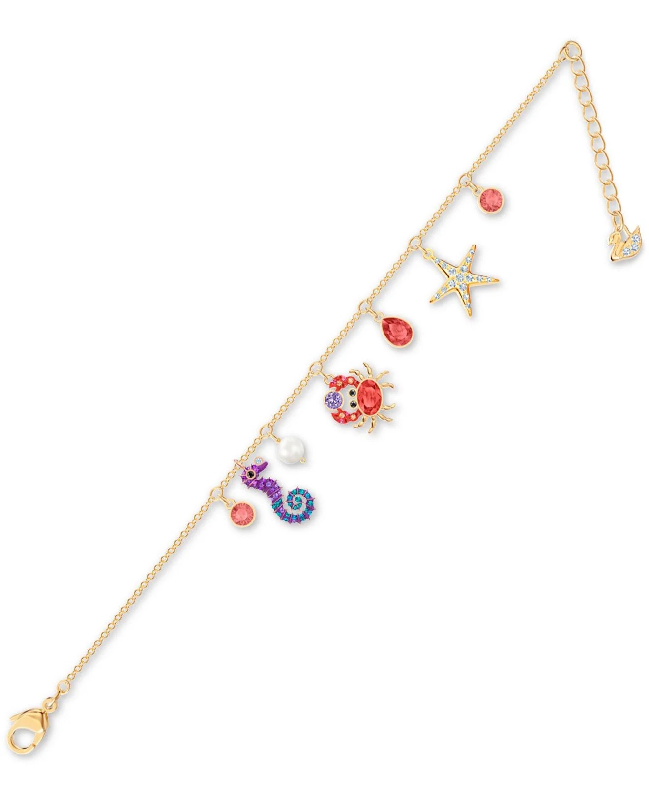 LẮC ĐEO TAY SWAROVSKI OCEAN BRACELET MULTI-COLORED GOLD PLATING 5457760 4