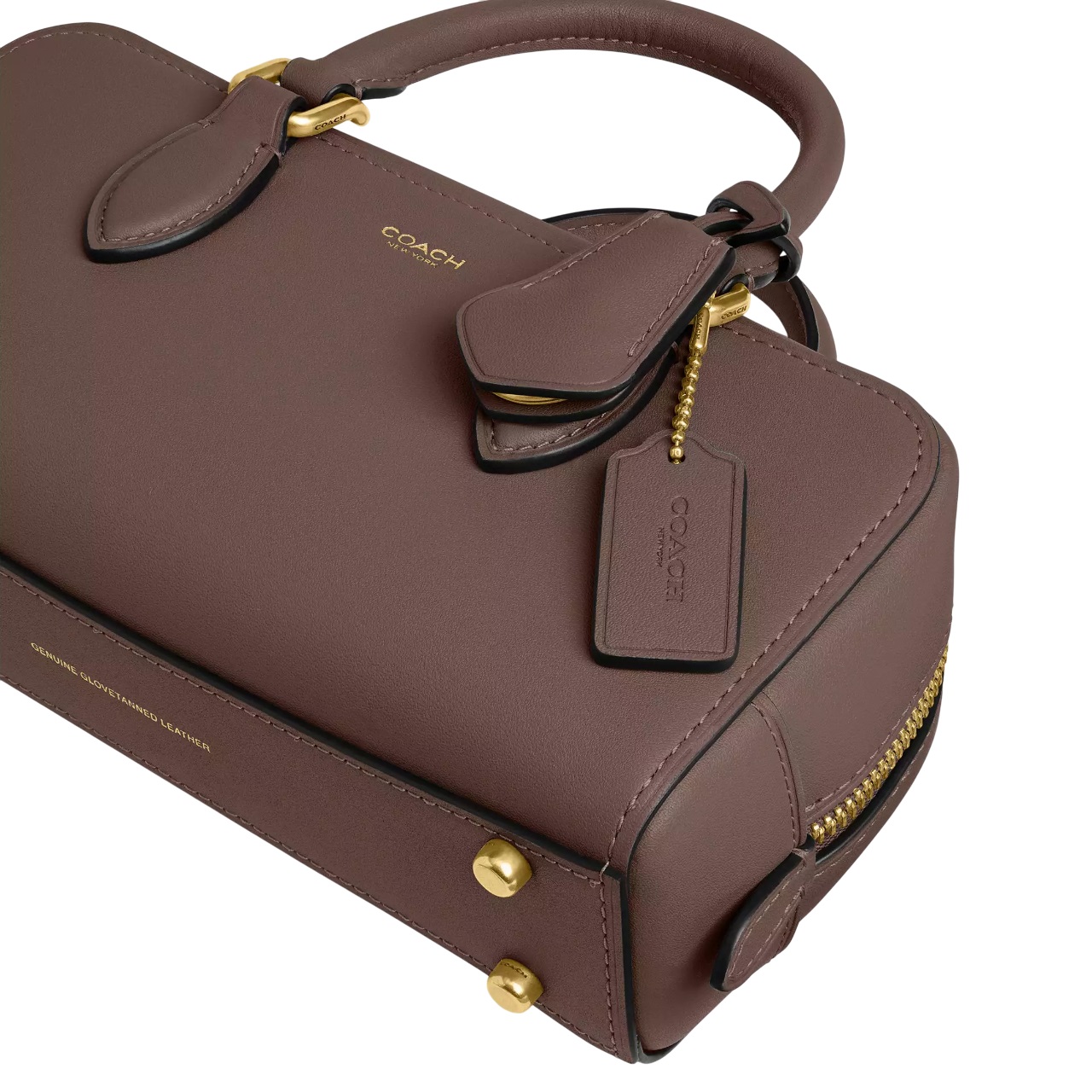 Túi đeo chéo Coach nữ Bowery Satchel 22 Dark Stone CY917 2