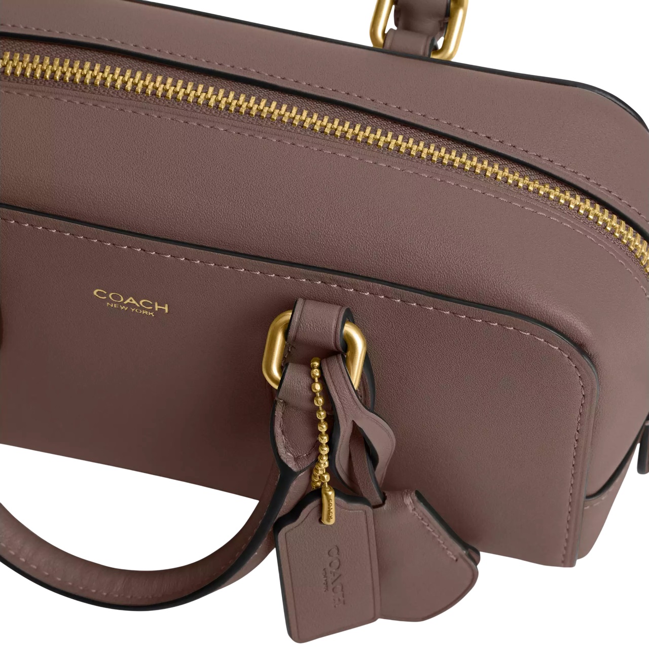Túi đeo chéo Coach nữ Bowery Satchel 22 Dark Stone CY917 3