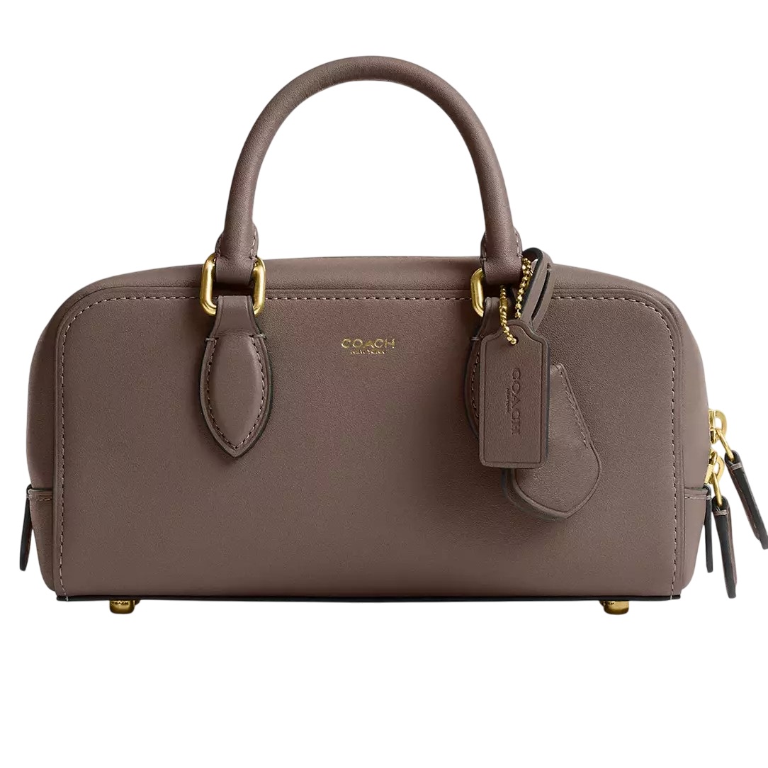 Túi đeo chéo Coach nữ Bowery Satchel 22 Dark Stone CY917 8