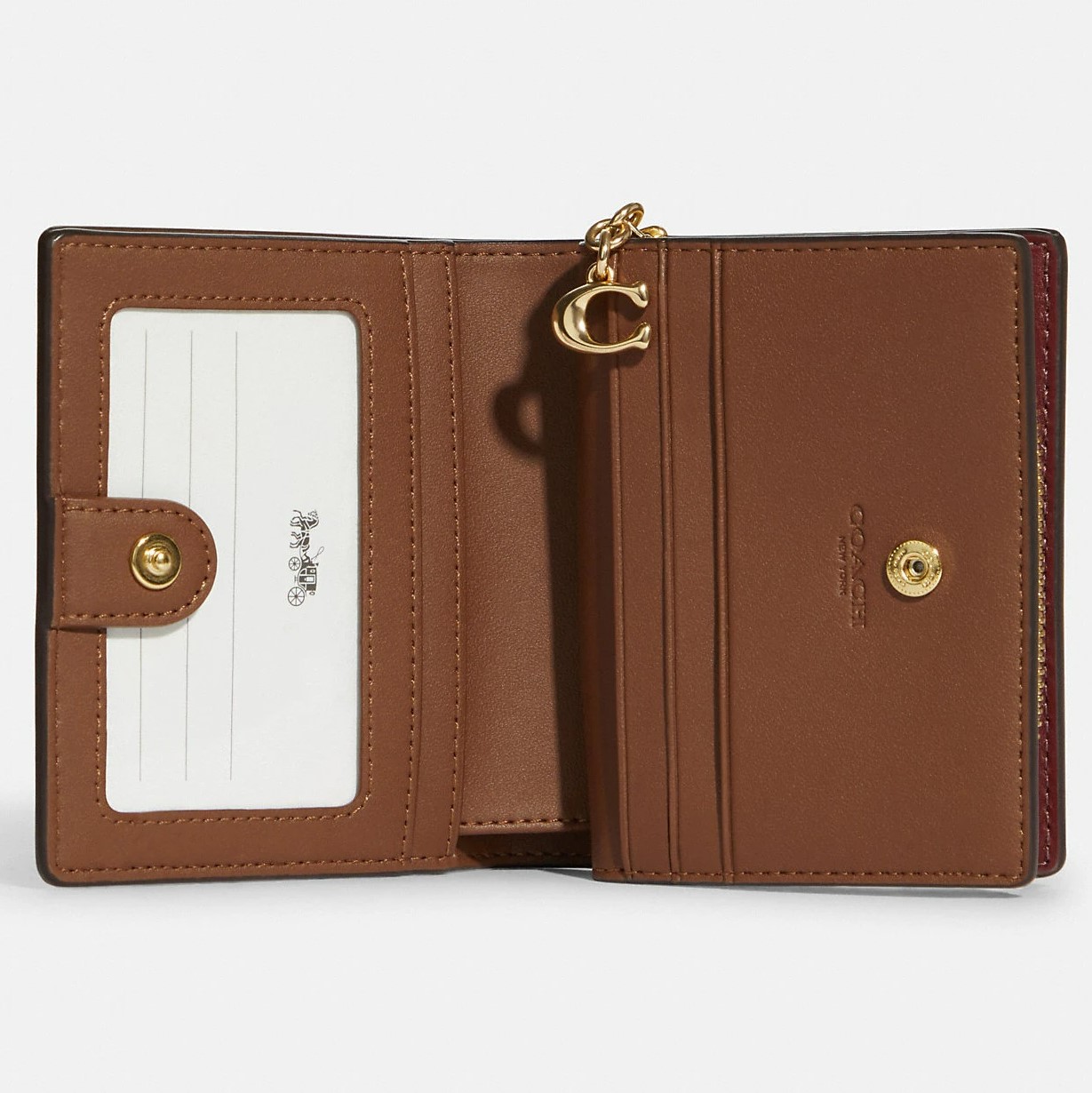 VÍ GẬP COACH SNAP WALLET IN SIGNATURE CANVAS WITH WILDFLOWER PRINT 1
