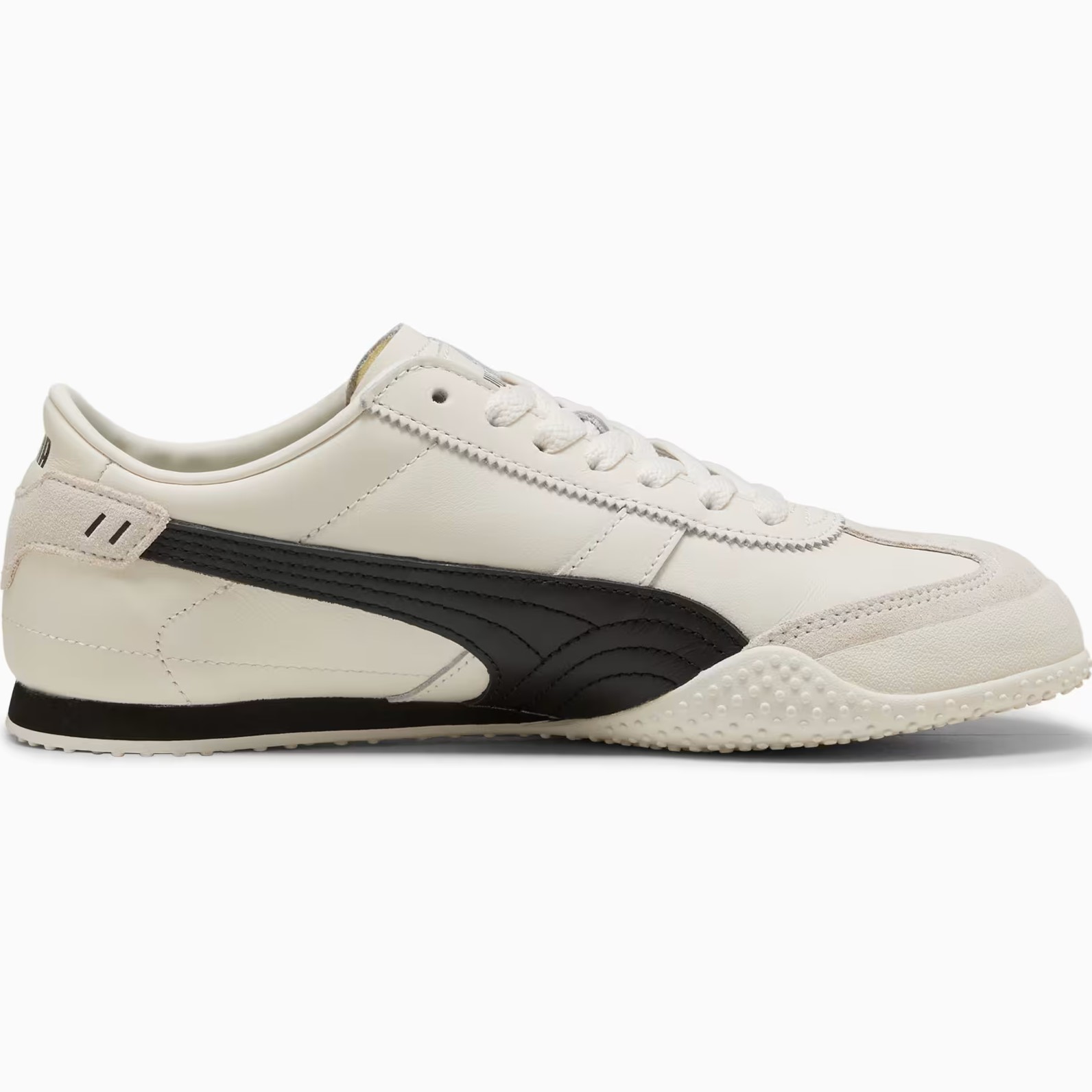 Giày thể thao Puma Bella Leather Sneakers Warm White Black 405256-01 4