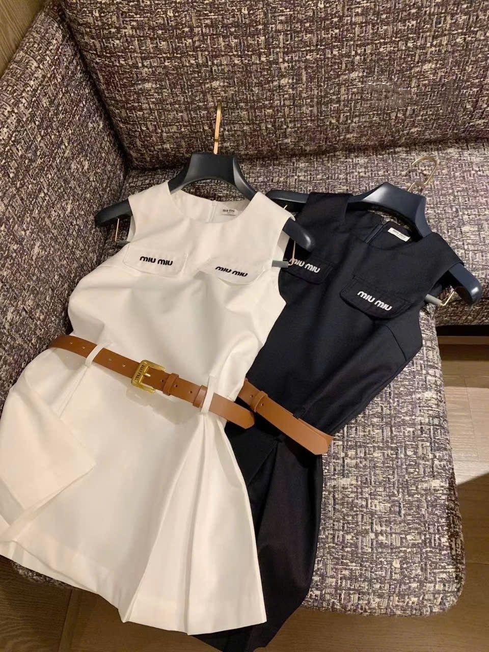 Áo đầm nữ Miu Miu kèm đai 7