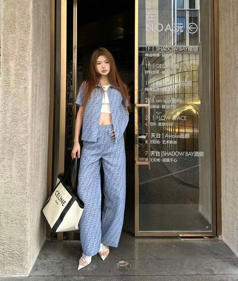 Combo bộ áo tay ngắn quần dài Fendi 1