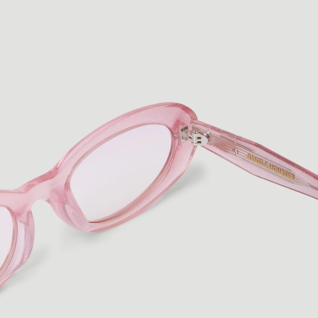 Kính mát Gentle Monster July PC6 Graduated Violet Lenses Pink Glitter Acetate Frame 5