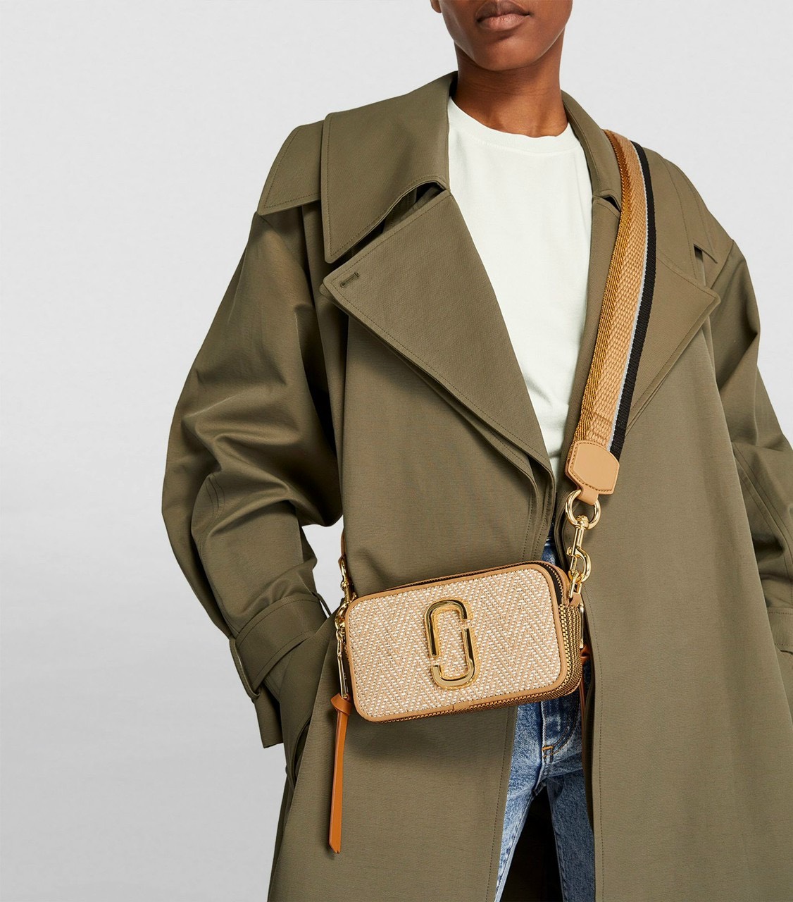 Túi đeo chéo Marc Jacobs The Snapshot Woven Bag Natural Multi H156M06PF22 5