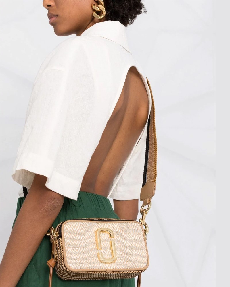 Túi đeo chéo Marc Jacobs The Snapshot Woven Bag Natural Multi H156M06PF22 7