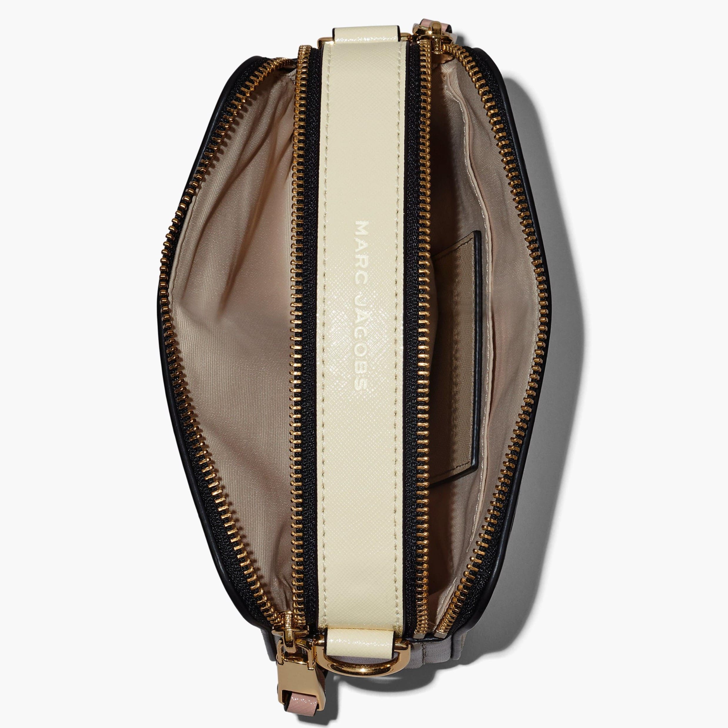 Túi nữ Marc Jacobs màu nâu kem The Snapshot Crossbody Bag In Khaki Multi 2S3HCR500H03 2