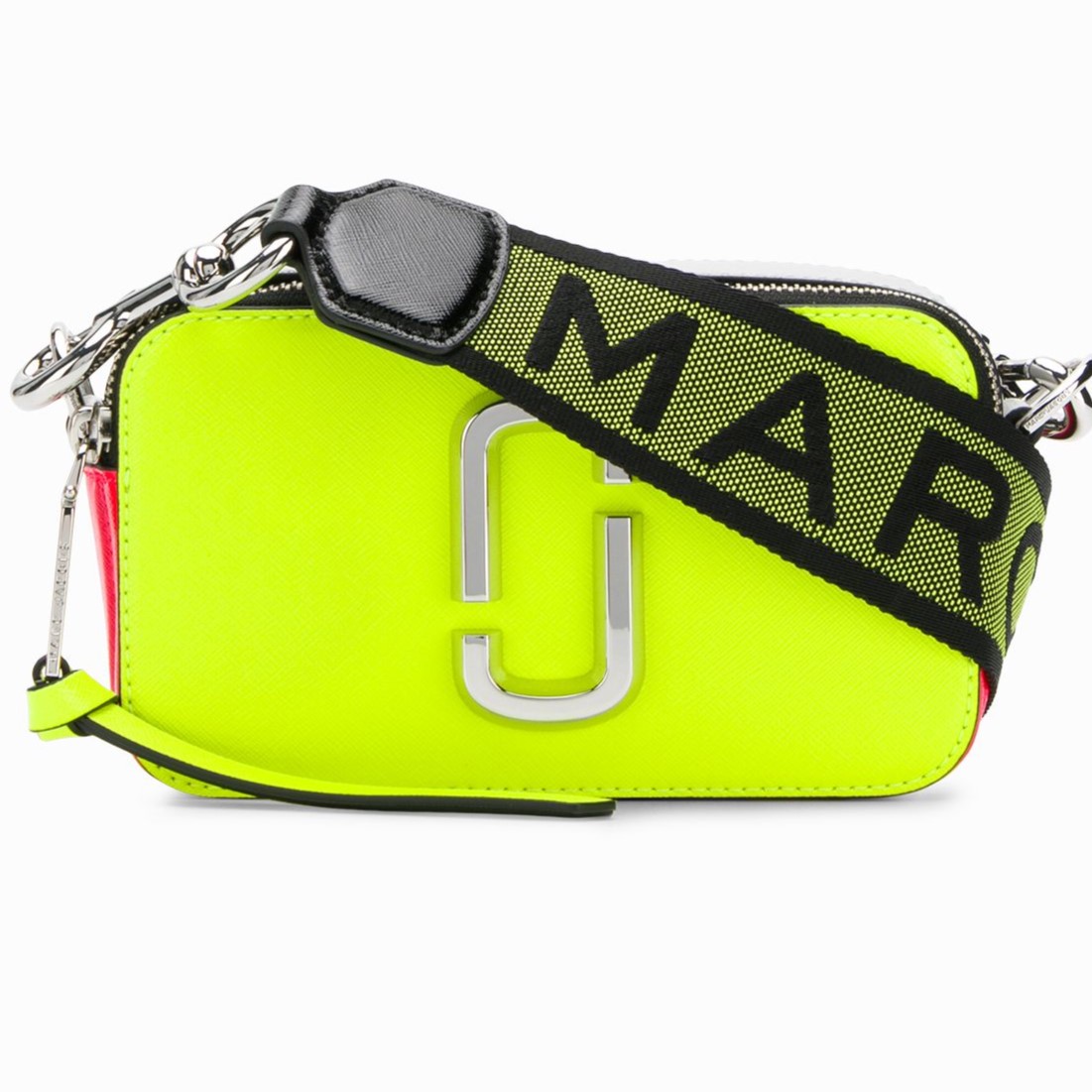 Túi đeo chéo Marc Jacobs màu xanh The Fluoro Snapshot Bright Yellow Multi Leather Camera Bag 7