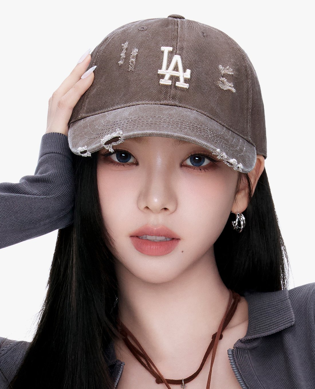 Nón kết MLB Damage Washed Unstructured Ball Cap LA Dodgers Brown 3ACPVV34N-07BRL 18