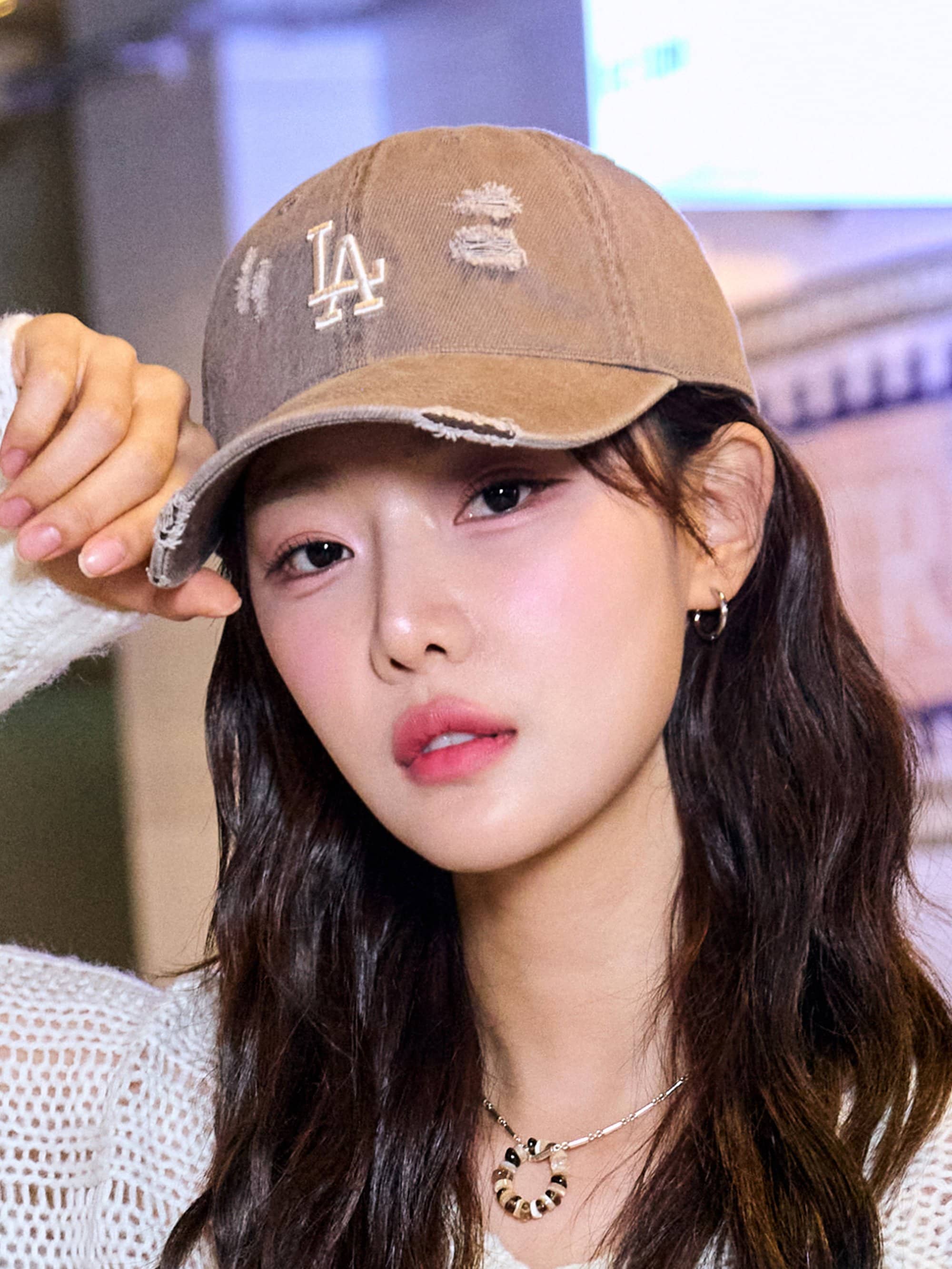 Nón kết MLB Damage Washed Unstructured Ball Cap LA Dodgers Brown 3ACPVV34N-07BRL 17