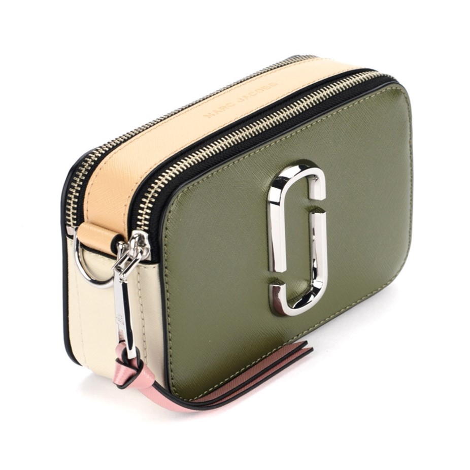 Túi đeo chéo Marc Jacobs nữ màu xanh rêu The Colorblock Snapshot Camera Bag Bronze Green Multi RS-H172L01SP22 2