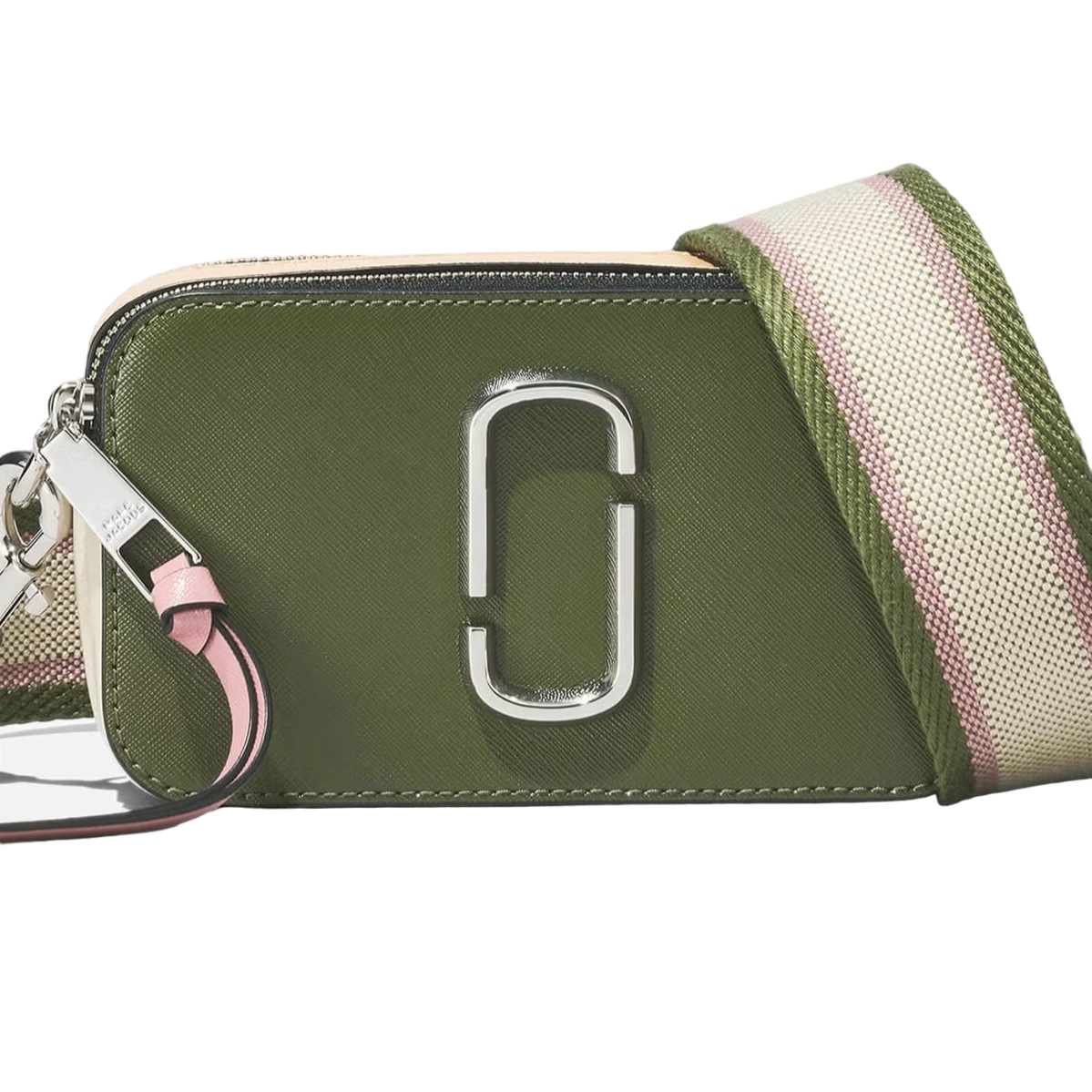 Túi đeo chéo Marc Jacobs nữ màu xanh rêu The Colorblock Snapshot Camera Bag Bronze Green Multi RS-H172L01SP22 6