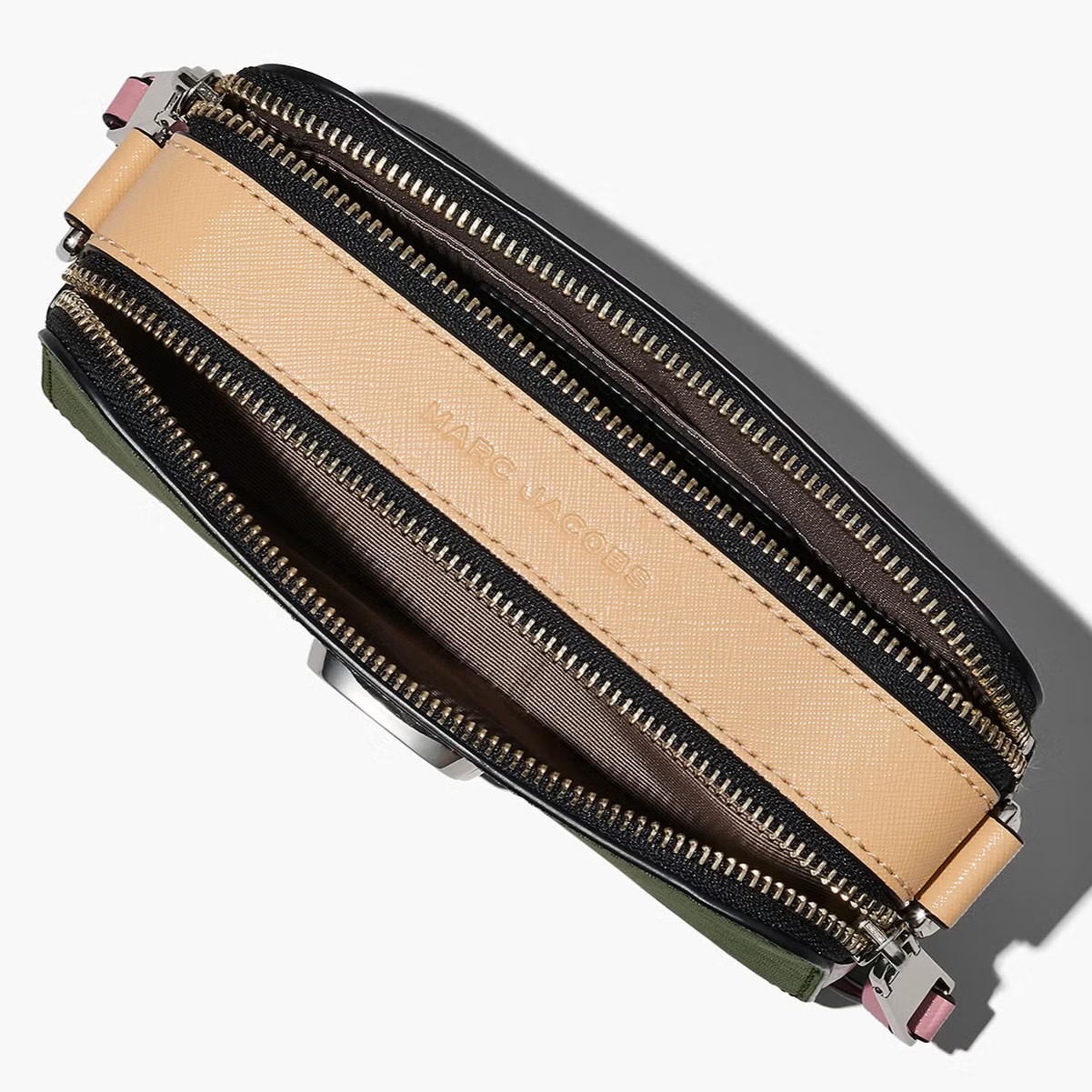 Túi đeo chéo Marc Jacobs nữ màu xanh rêu The Colorblock Snapshot Camera Bag Bronze Green Multi RS-H172L01SP22 8