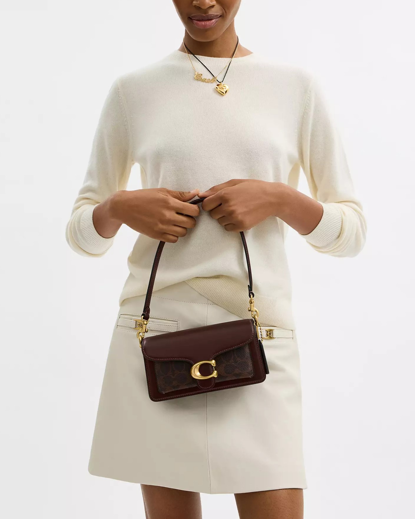 Túi đeo chéo Coach Tabby Shoulder Bag 20 In Signature Canvas Maple CY200 1