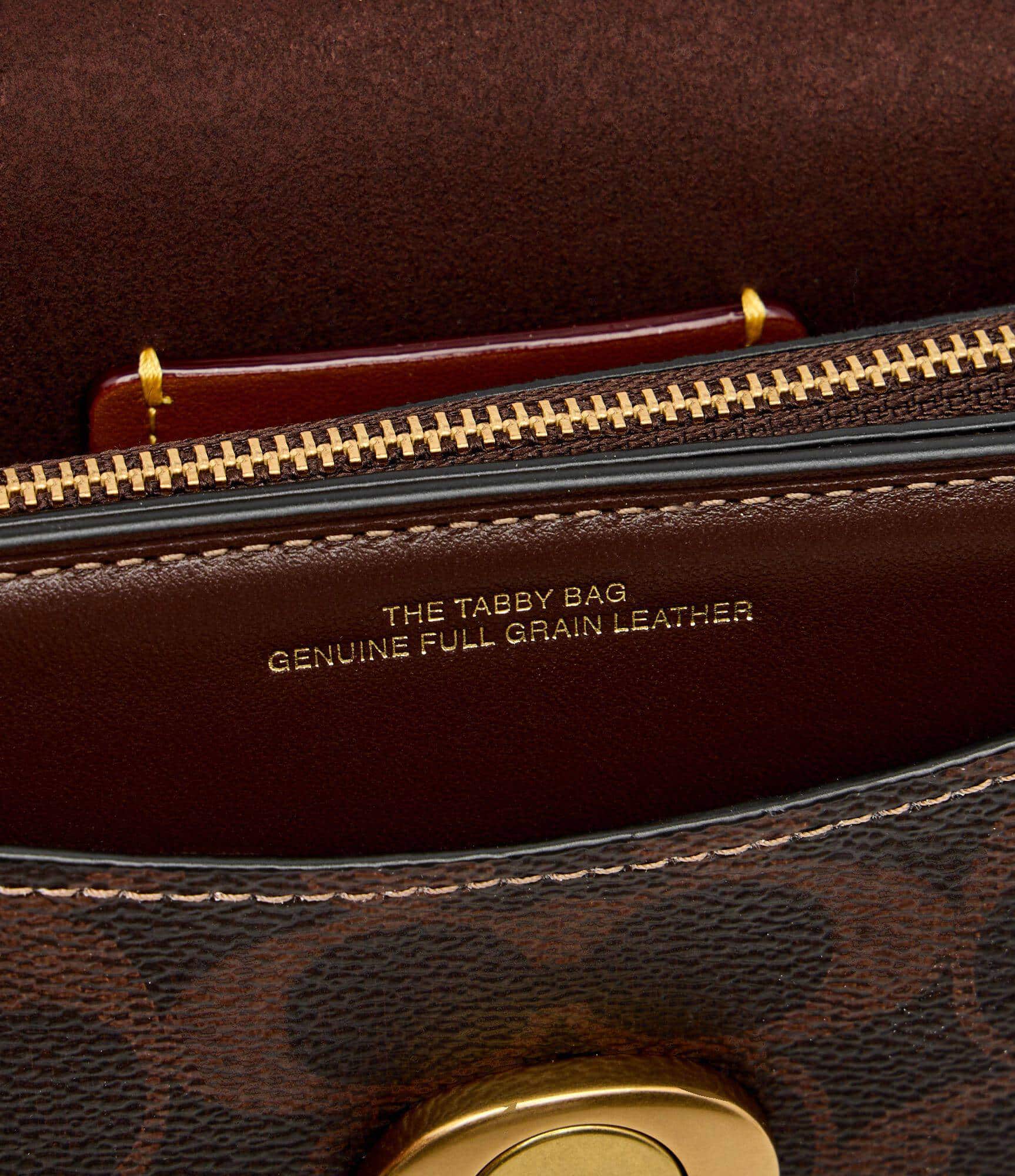Túi đeo chéo Coach Tabby Shoulder Bag 20 In Signature Canvas Maple CY200 5