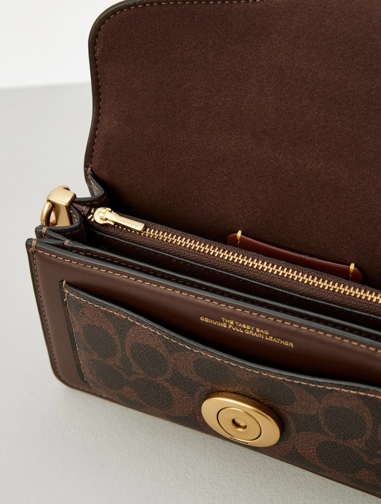 Túi đeo chéo Coach Tabby Shoulder Bag 20 In Signature Canvas Maple CY200 11