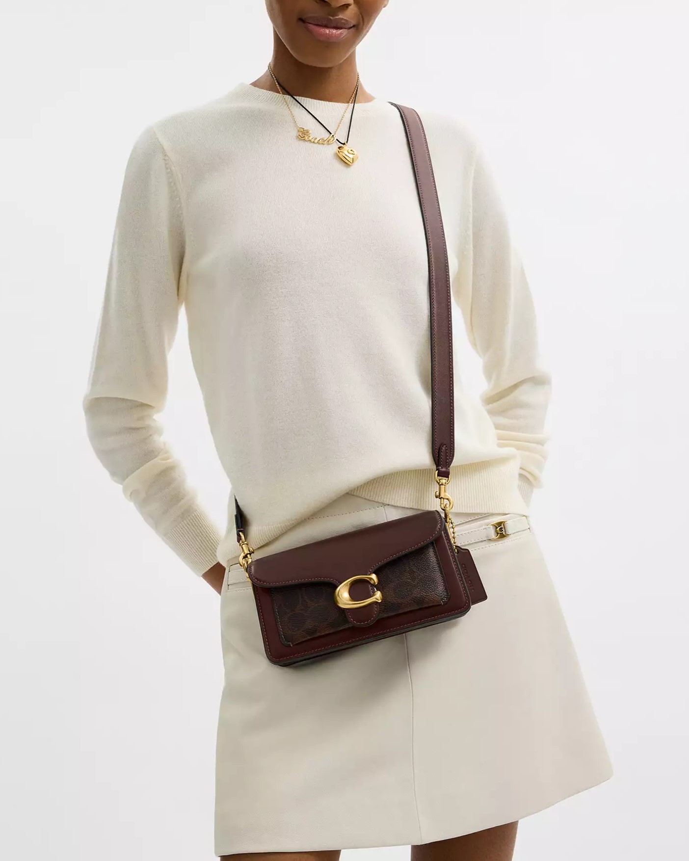 Túi đeo chéo Coach Tabby Shoulder Bag 20 In Signature Canvas Maple CY200 14