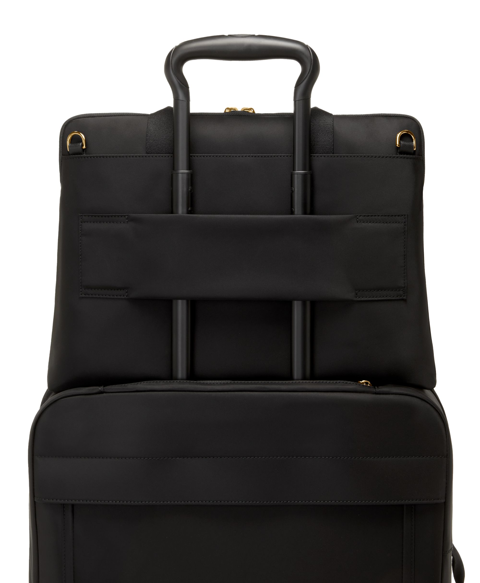 Cặp xách đeo chéo công sở Tumi Voyageur Benin Laptop Carrier Black Gold 1