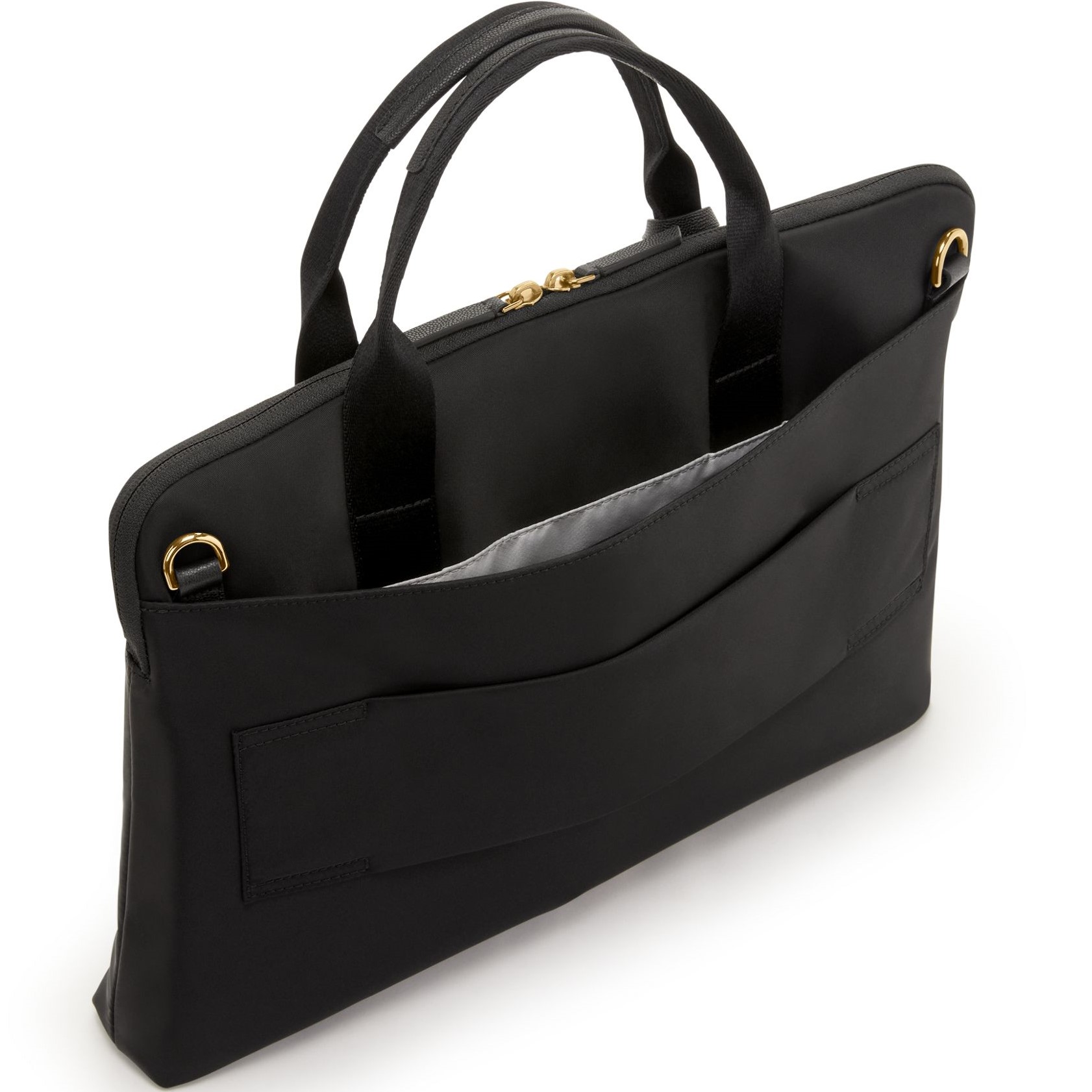 Cặp xách đeo chéo công sở Tumi Voyageur Benin Laptop Carrier Black Gold 6