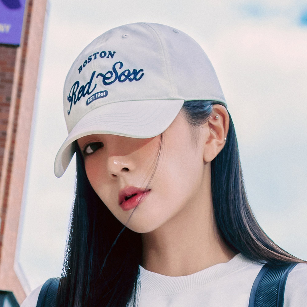 Nón kết MLB Varsity Lettering Ball Cap Boston Red Sox D Cream Cap 3ACPL033N-43CRD 4