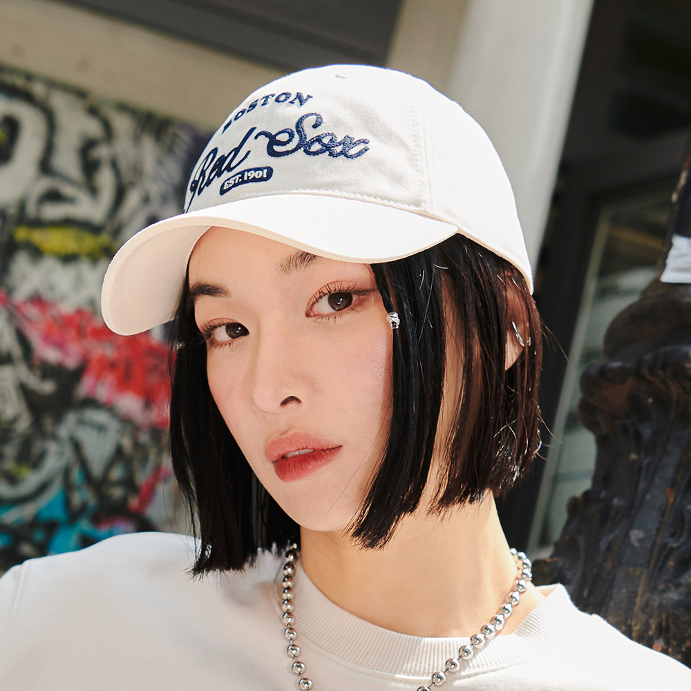 Nón kết MLB Varsity Lettering Ball Cap Boston Red Sox D Cream Cap 3ACPL033N-43CRD 8