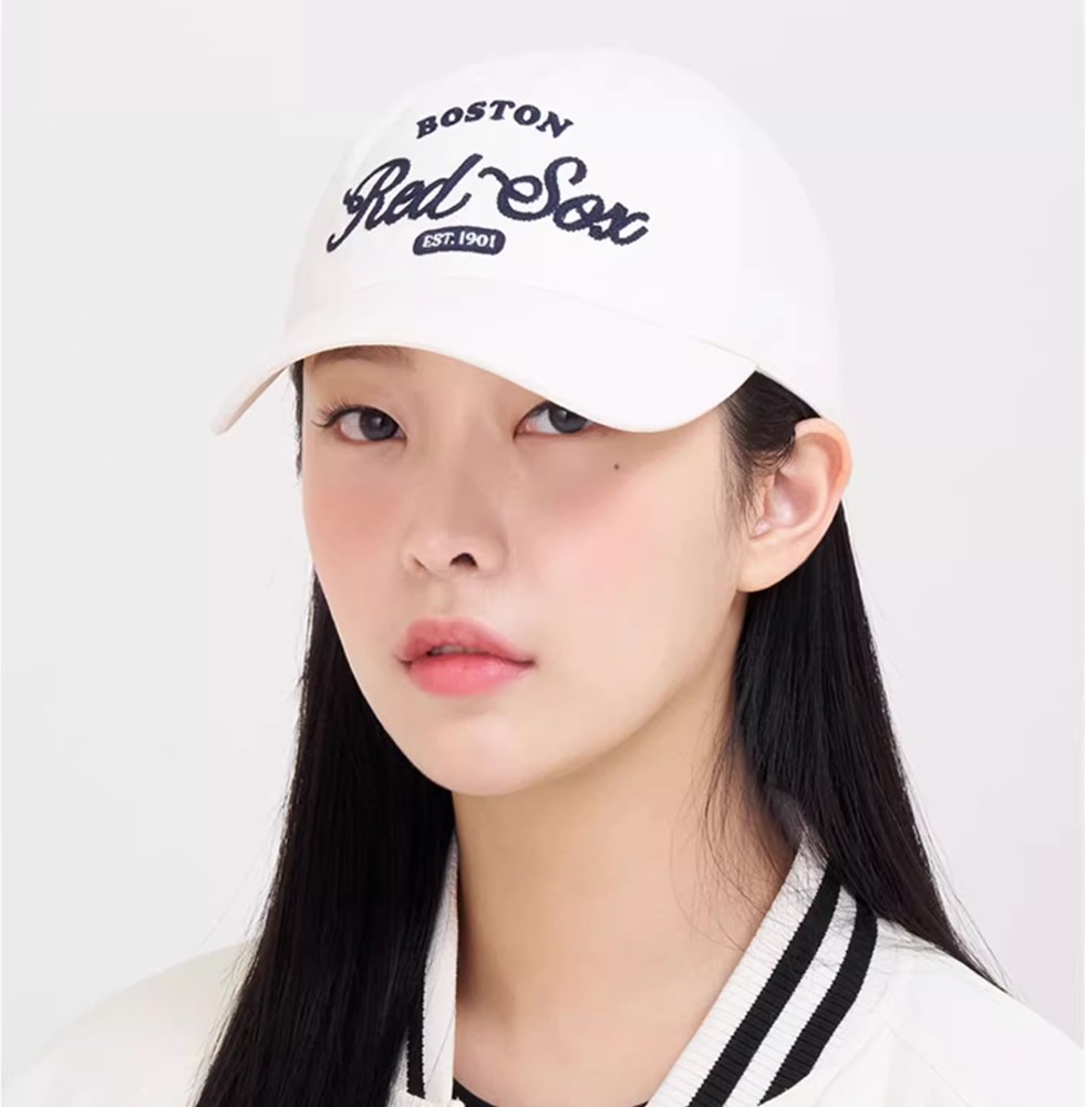 Nón kết MLB Varsity Lettering Ball Cap Boston Red Sox D Cream Cap 3ACPL033N-43CRD 10