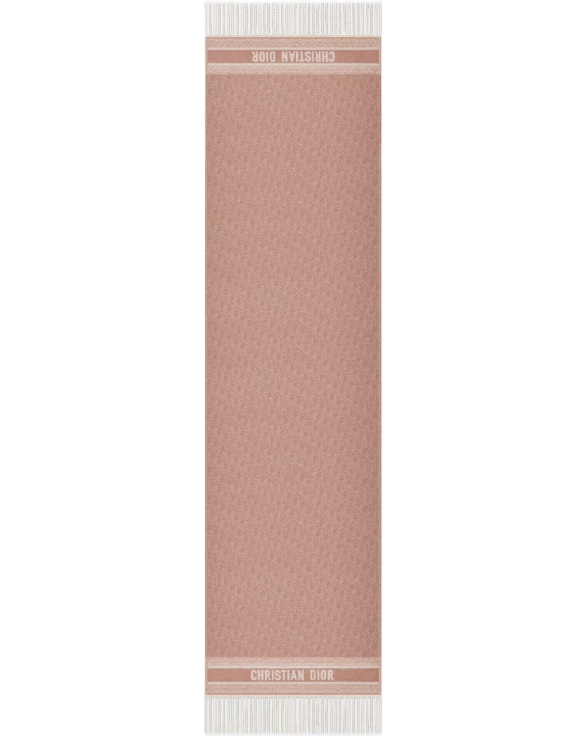 Khăn choàng nữ Dior Oblique Scarf Ecru and Rose des Vents Cashmer 10
