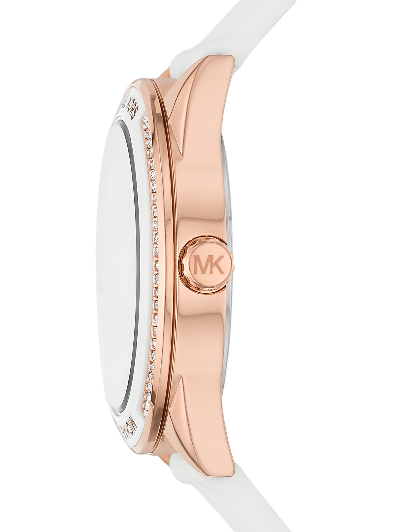 Đồng hồ đeo tay nữ Michael Kors Oversized Rose Gold-tone Sports Watch With Silicone Strap MK6945 4