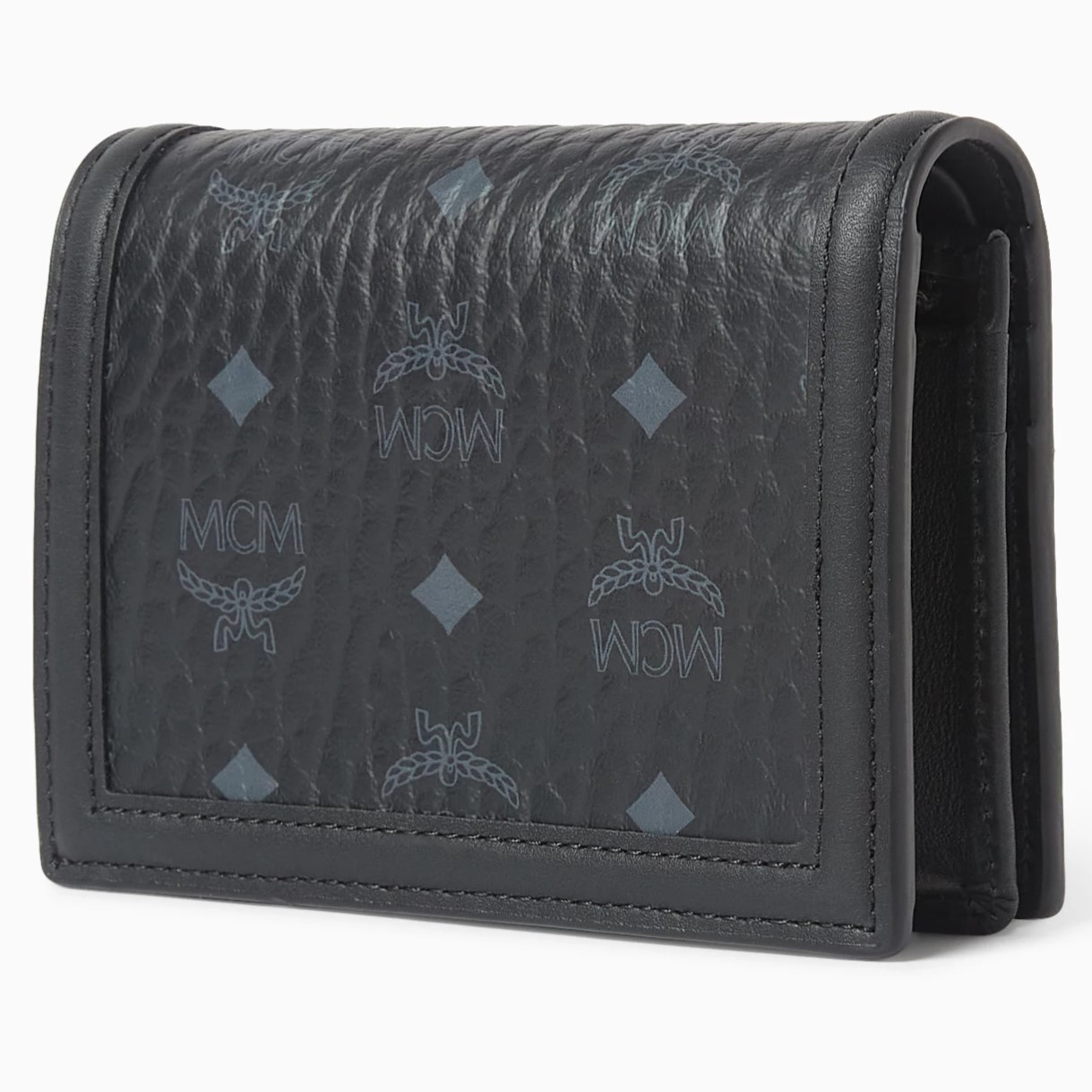 Ví nữ đen MCM Tracy Wallet in Visetos Black 1