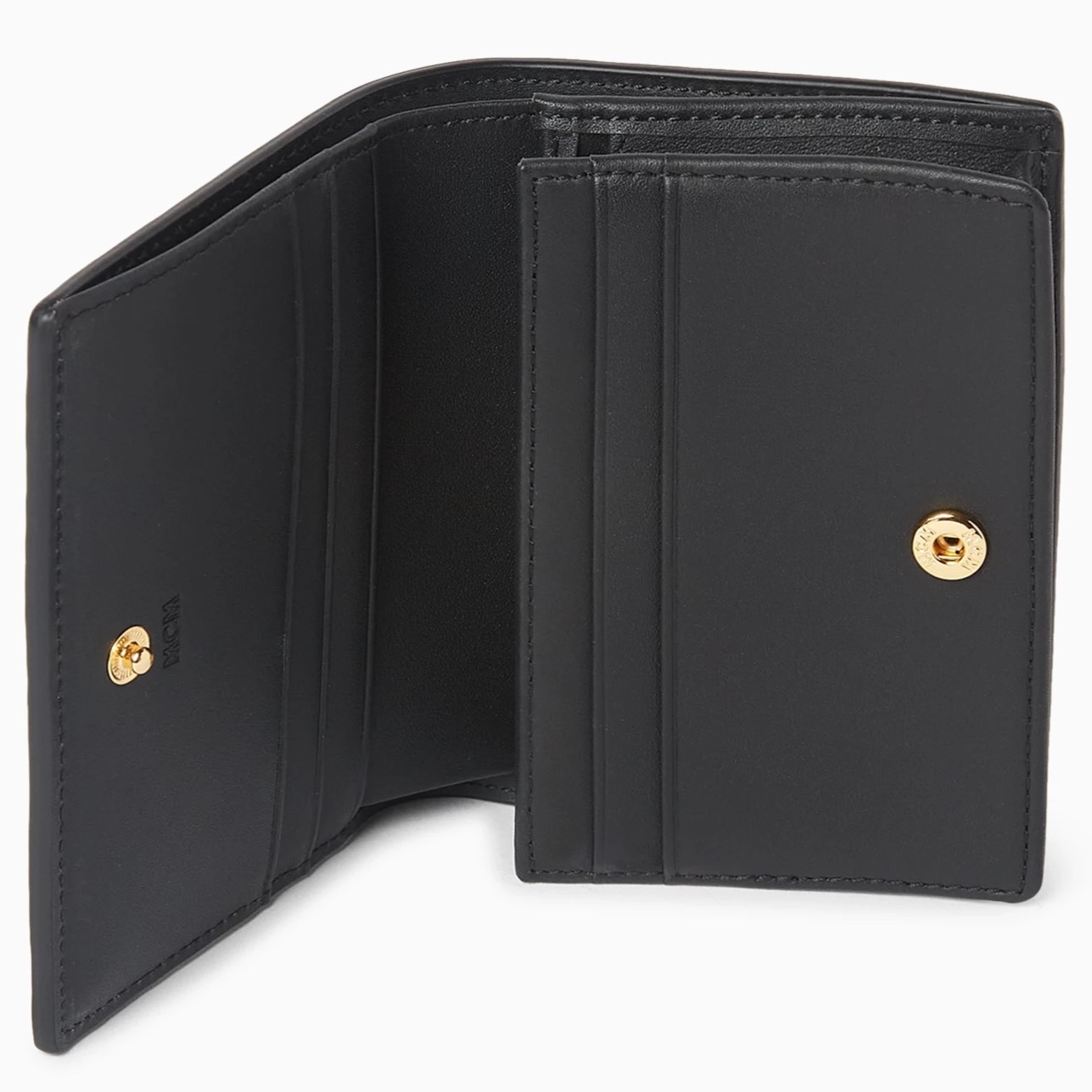 Ví nữ đen MCM Tracy Wallet in Visetos Black 3