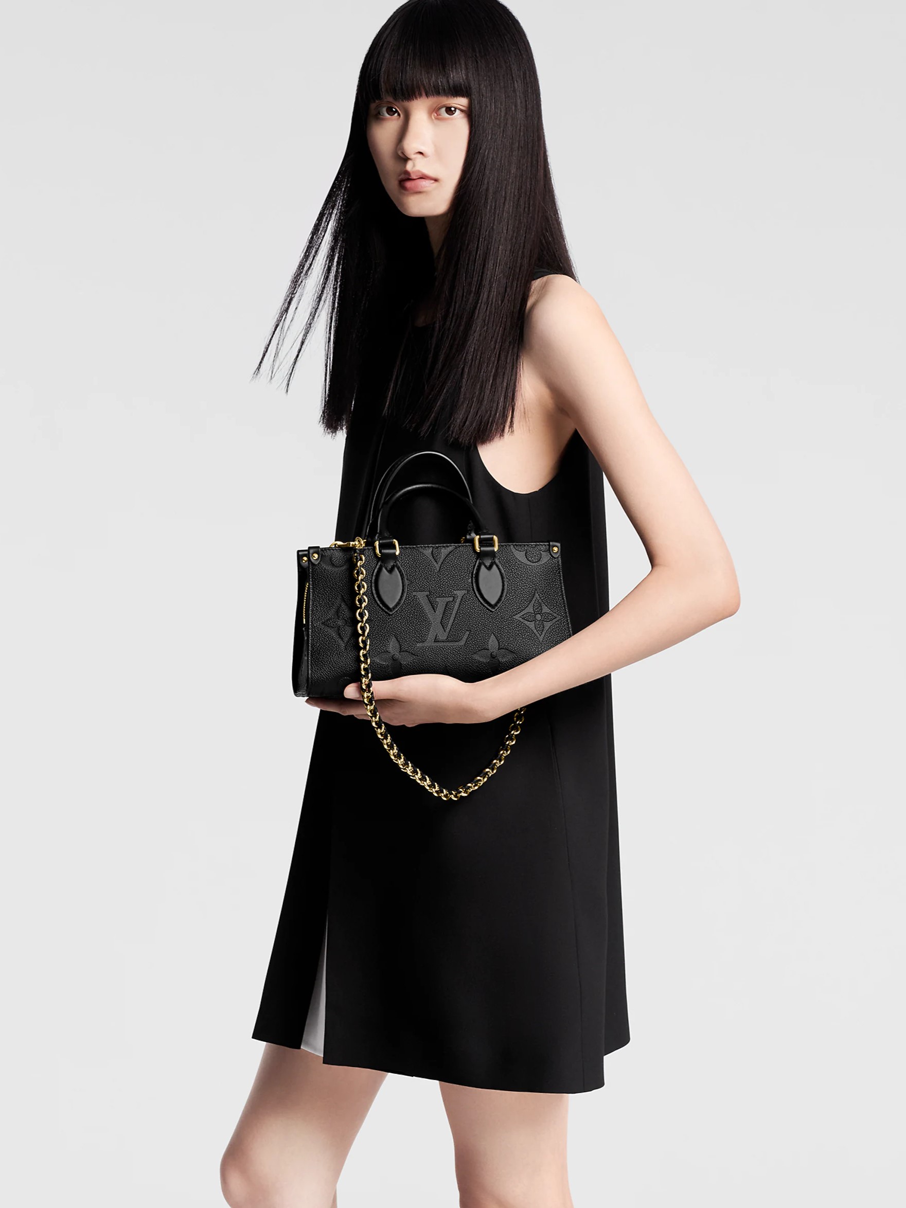 Túi đen Louis Vuitton OnTheGo East West Monogram Empreinte Black 4