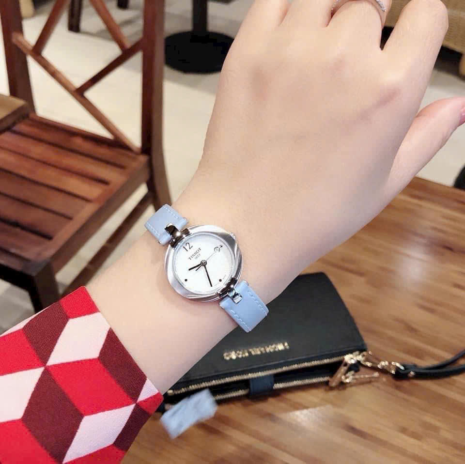 Đồng Hồ đeo tay Nữ Tissot Quartz Pinky Blue Dial Sapphire T0842101601702 5