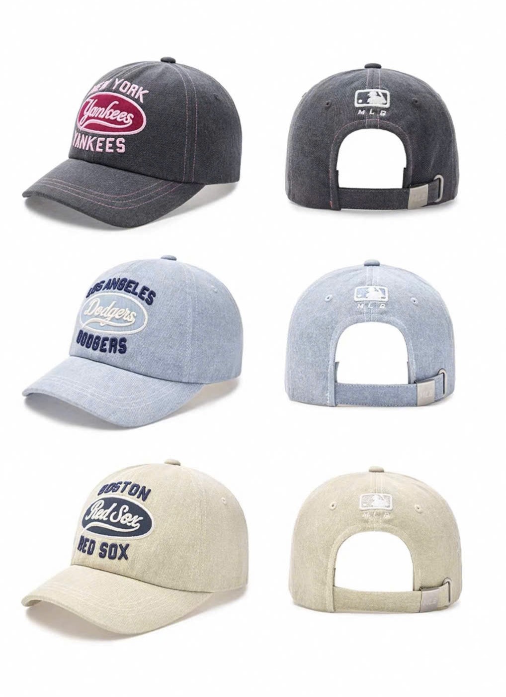 Nón kết MLB Varsity Vintage Color Stitch Cursive Logo Unstructured Ball Cap Boston Red Sox 3ACPV055N-43BGL 3