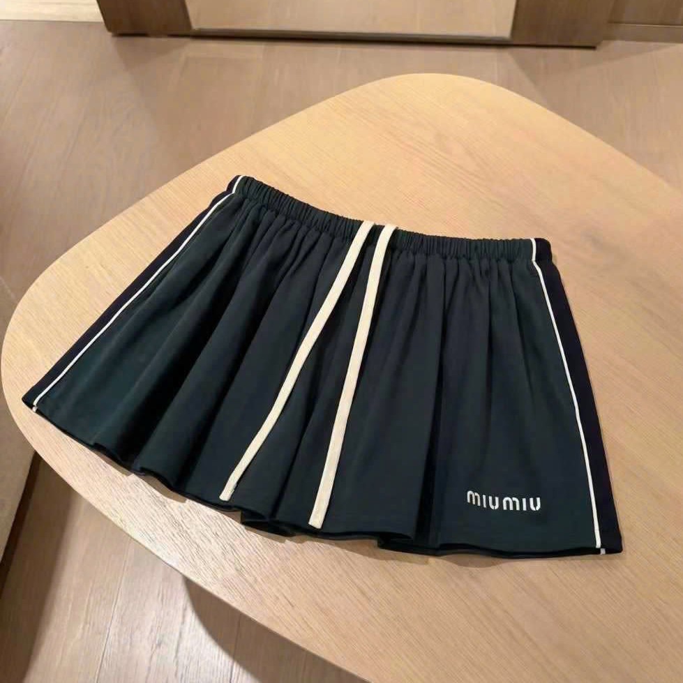 Combo áo có cổ váy xếp ly thun xanh lá Miu Miu 10