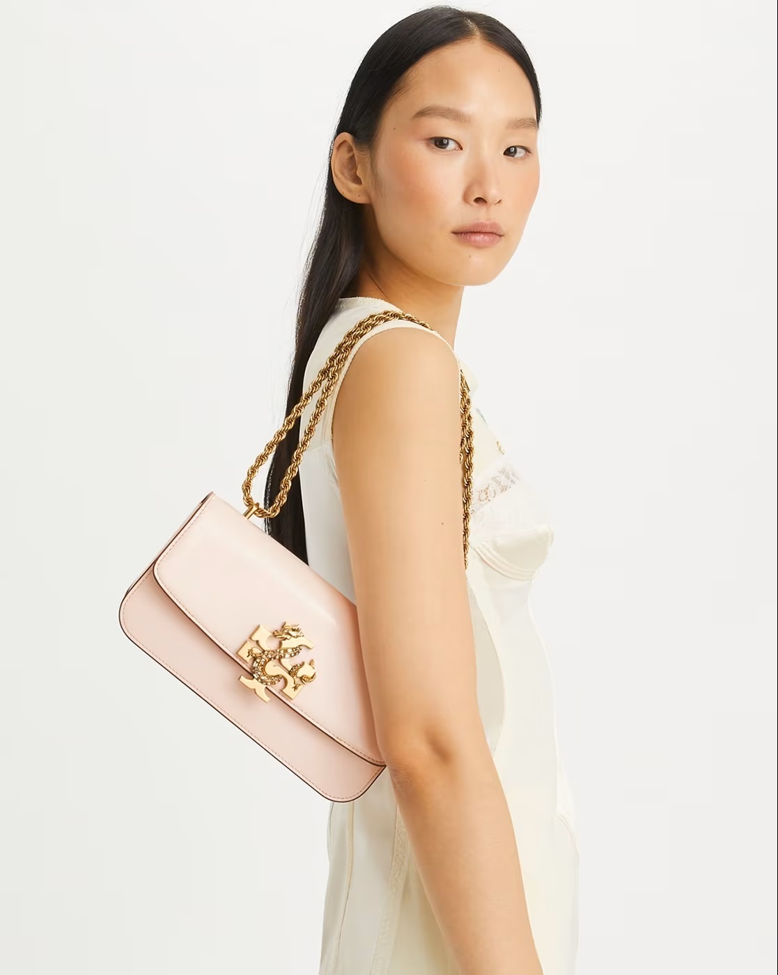 Túi đeo chéo Tory Burch Eleanor Rectangular Bag Delicate Pink 4