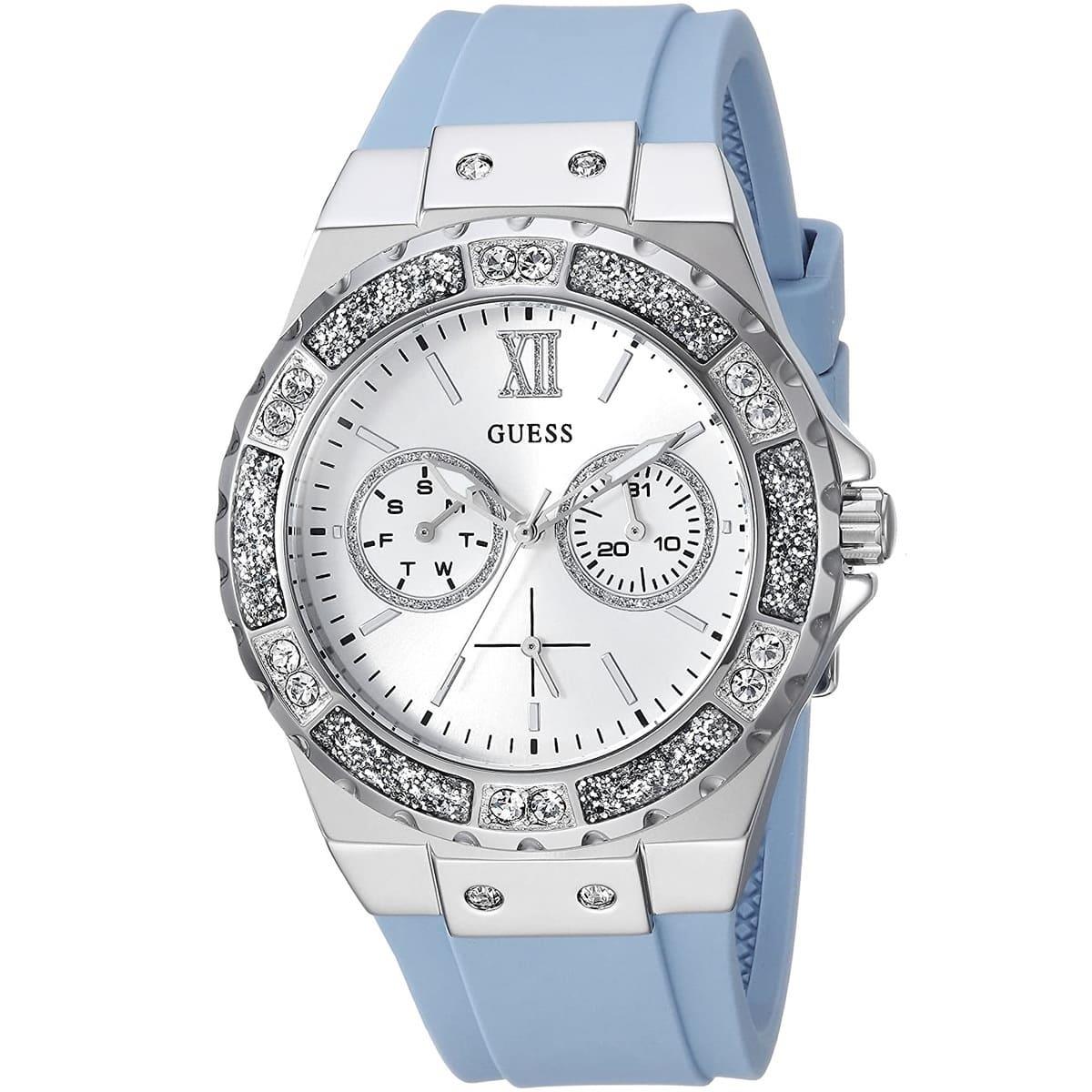 ĐỒNG HỒ ĐEO TAY NỮ GUESS BLUE SILICON LIMELIGHT WOMEN WATCH W1053L5 6