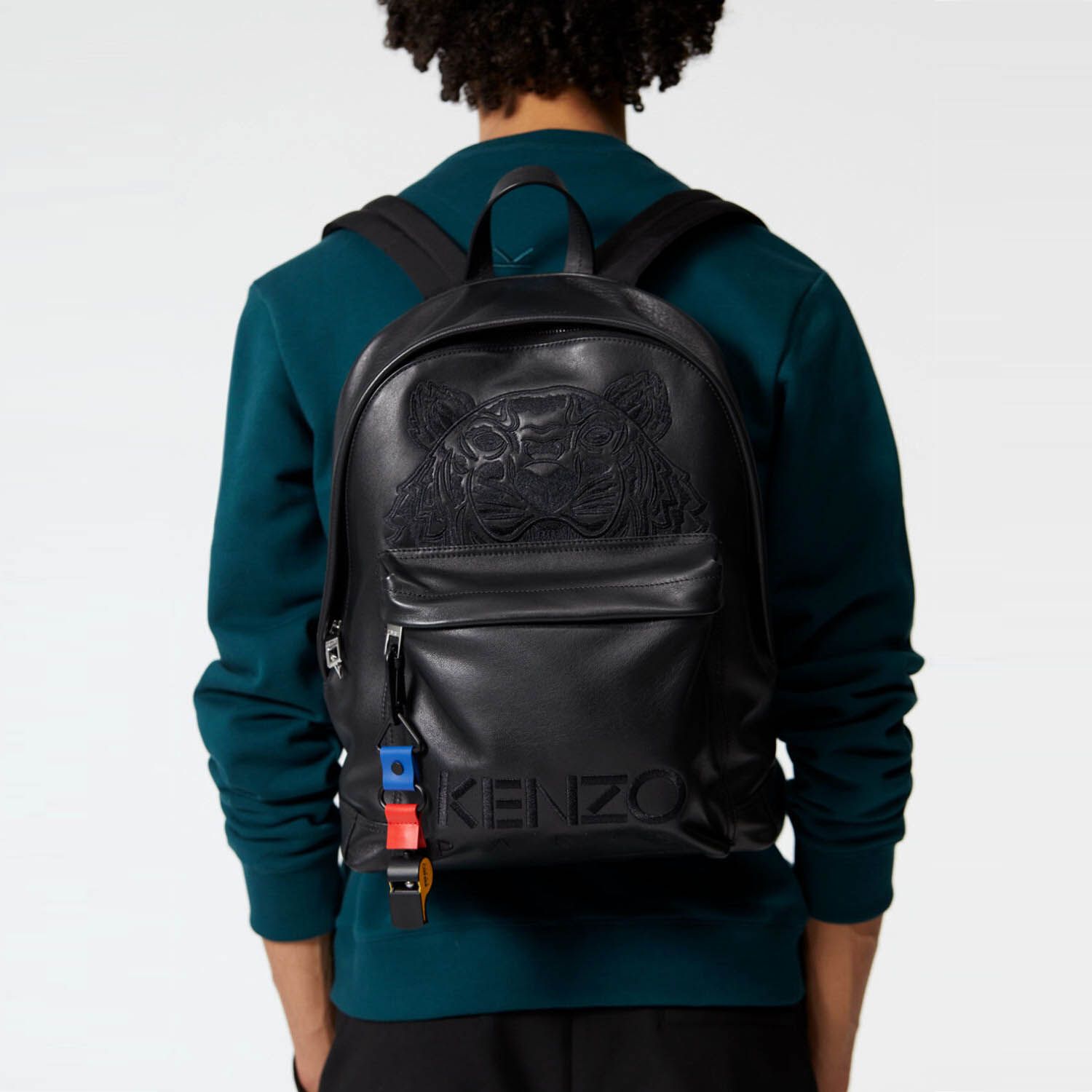 Ba lô Kenzo Small Leather Rucksack Black Backpack 4