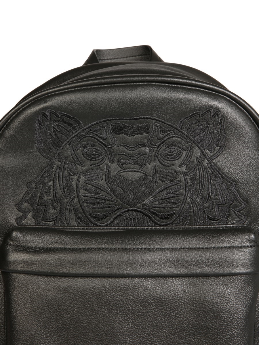 Ba lô Kenzo Small Leather Rucksack Black Backpack 17