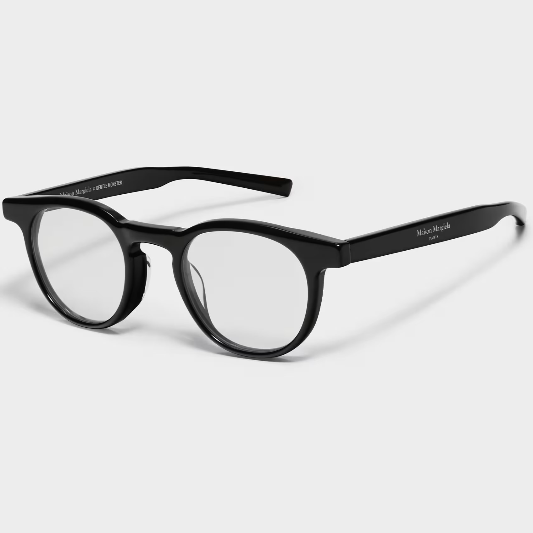 KÍNH MÁT GENTLE MONSTER MAISON MARGIELA MM009 01 CLEAR LENSES BLACK ACETATE FRAME 6