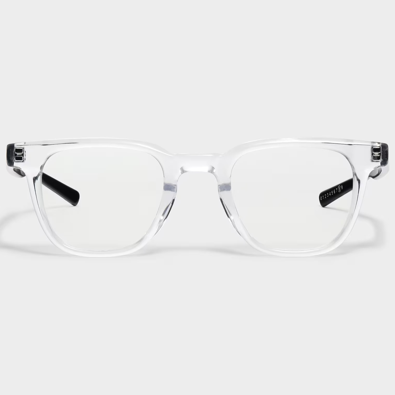 MẮT KÍNH GENTLE MONSTER X MAISON MARGIELA MM010 C1 CLEAR LENSES CLEAR FRAME GRADUATED BLACK TEMPLES 11
